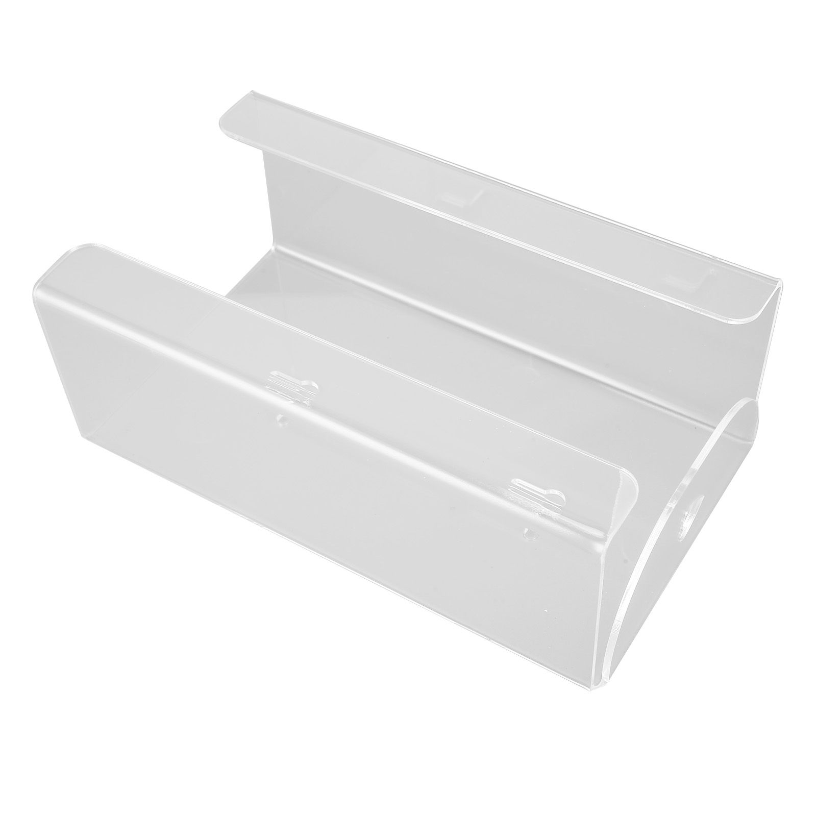 Glove Box Holder Dispenser Wall Mounted Tissue Holder Clear with Adhesive view 8