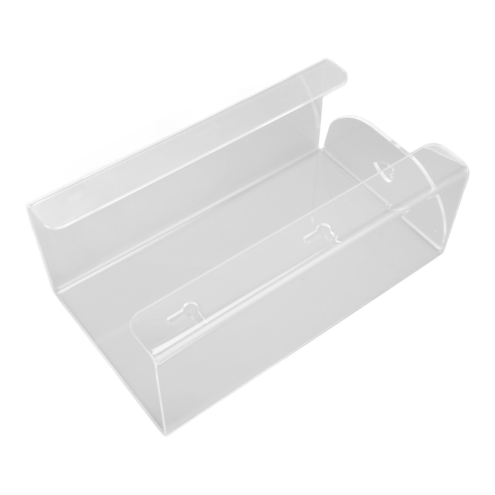 Glove Box Holder Dispenser Wall Mounted Tissue Holder Clear with Adhesive view 10