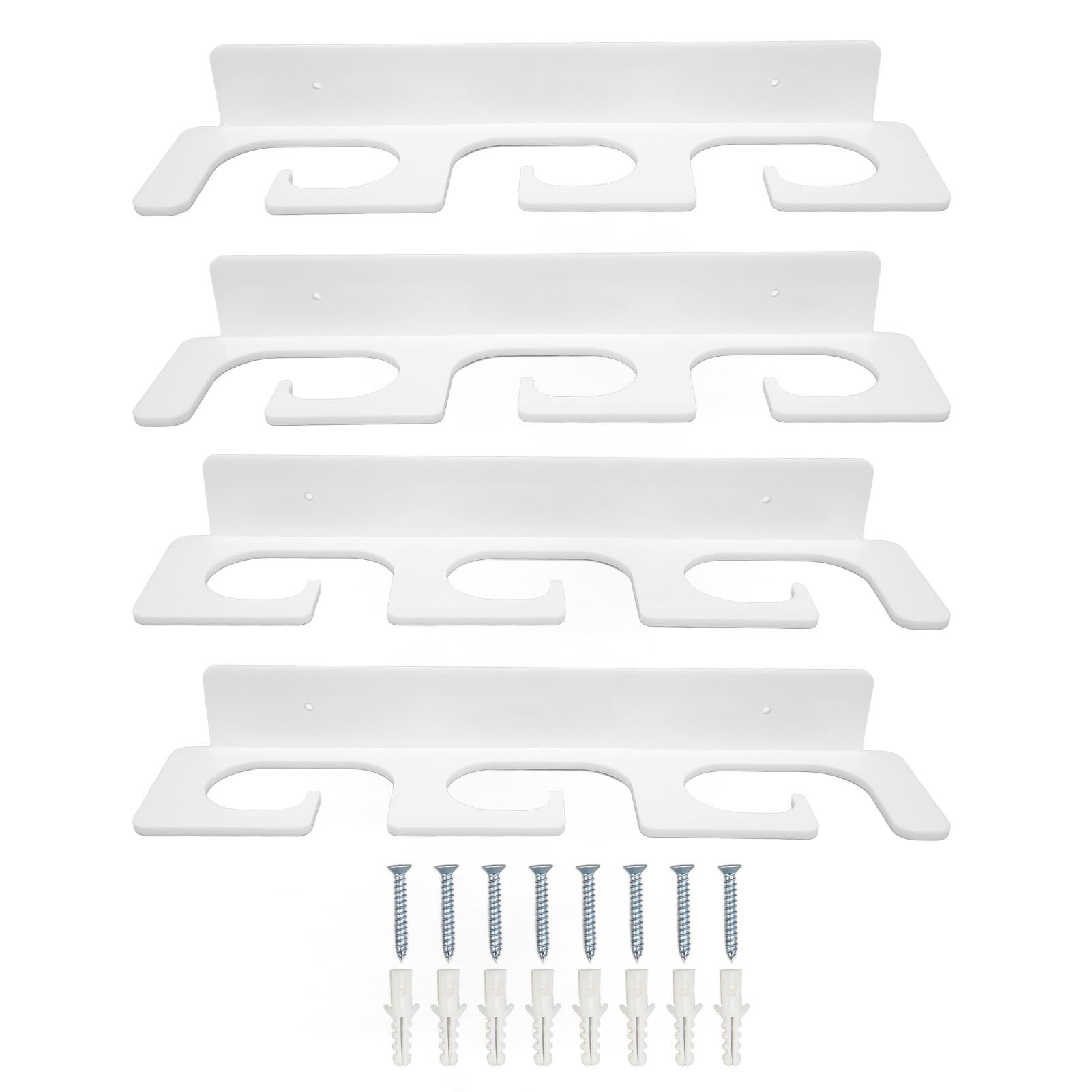 4Pcs Fishing Rod Holder Rugged Space Saving Stylish Holding 6 Rods Wall — image 1