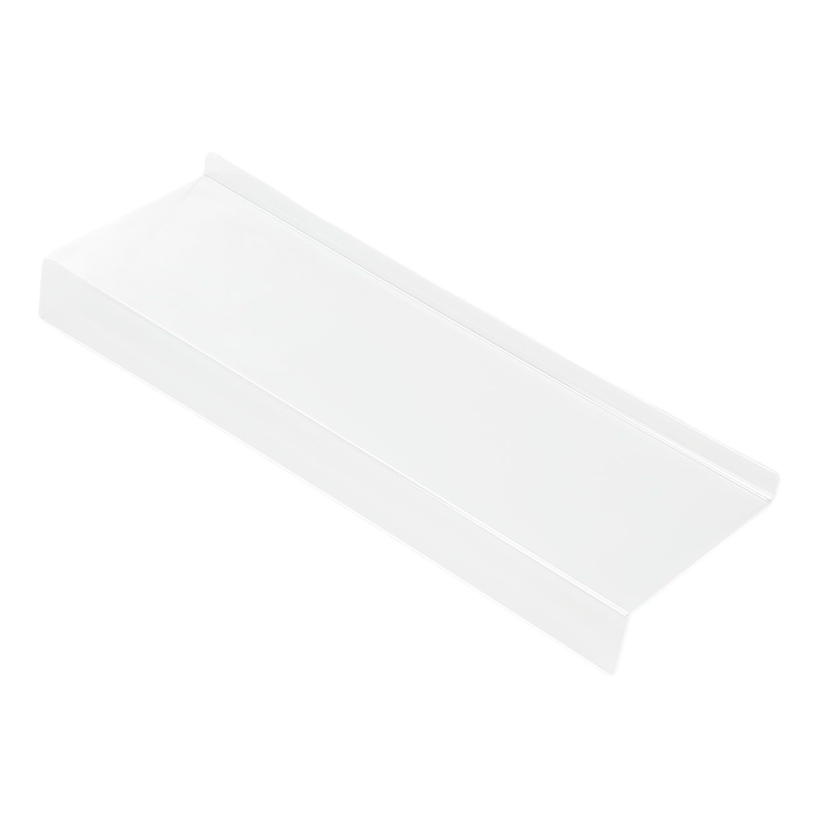 Acrylic Tilted Computer Keyboard Holder Low Front Lip Polished Finish Keyboard view 6
