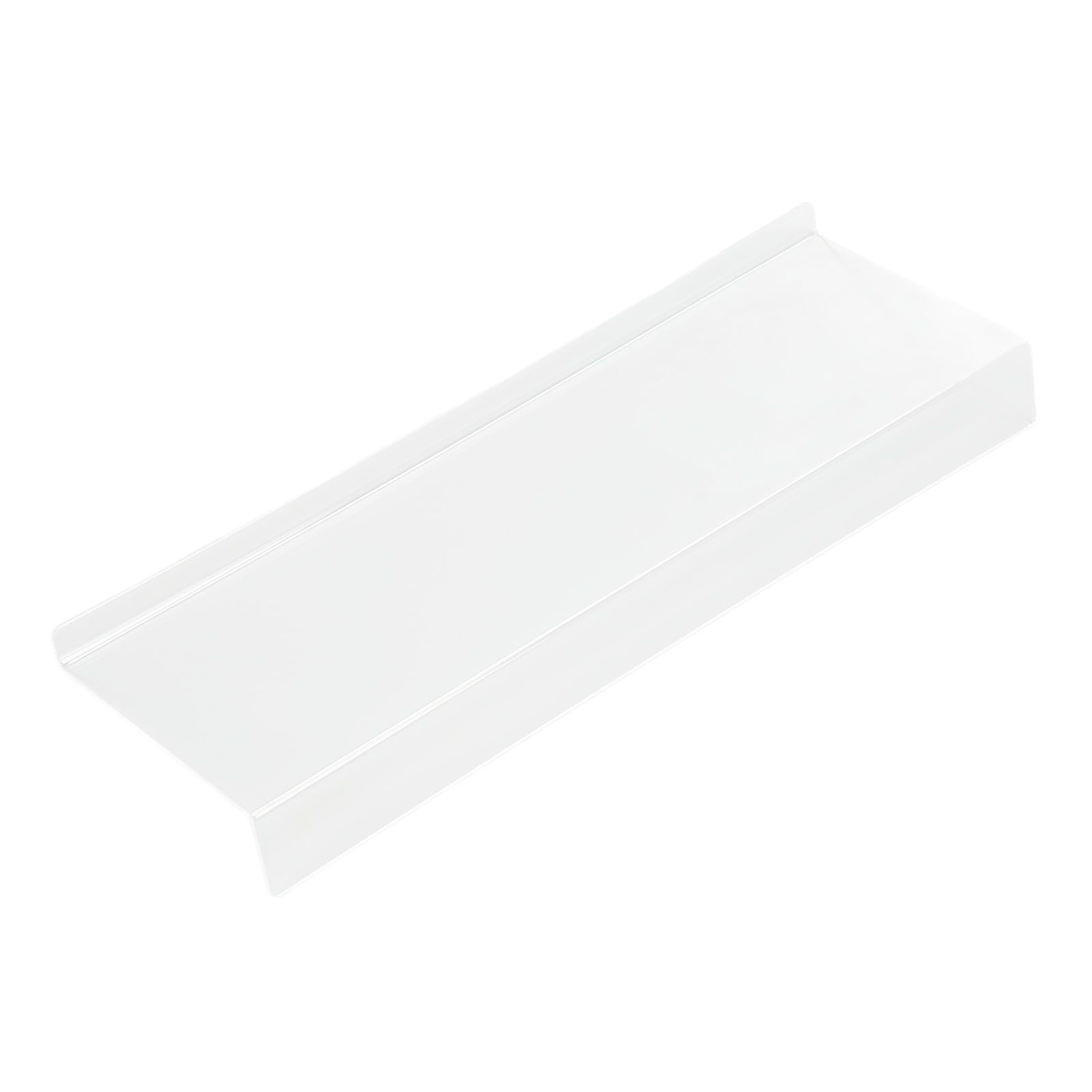 Acrylic Tilted Computer Keyboard Holder Low Front Lip Polished Finish Keyboard view 7