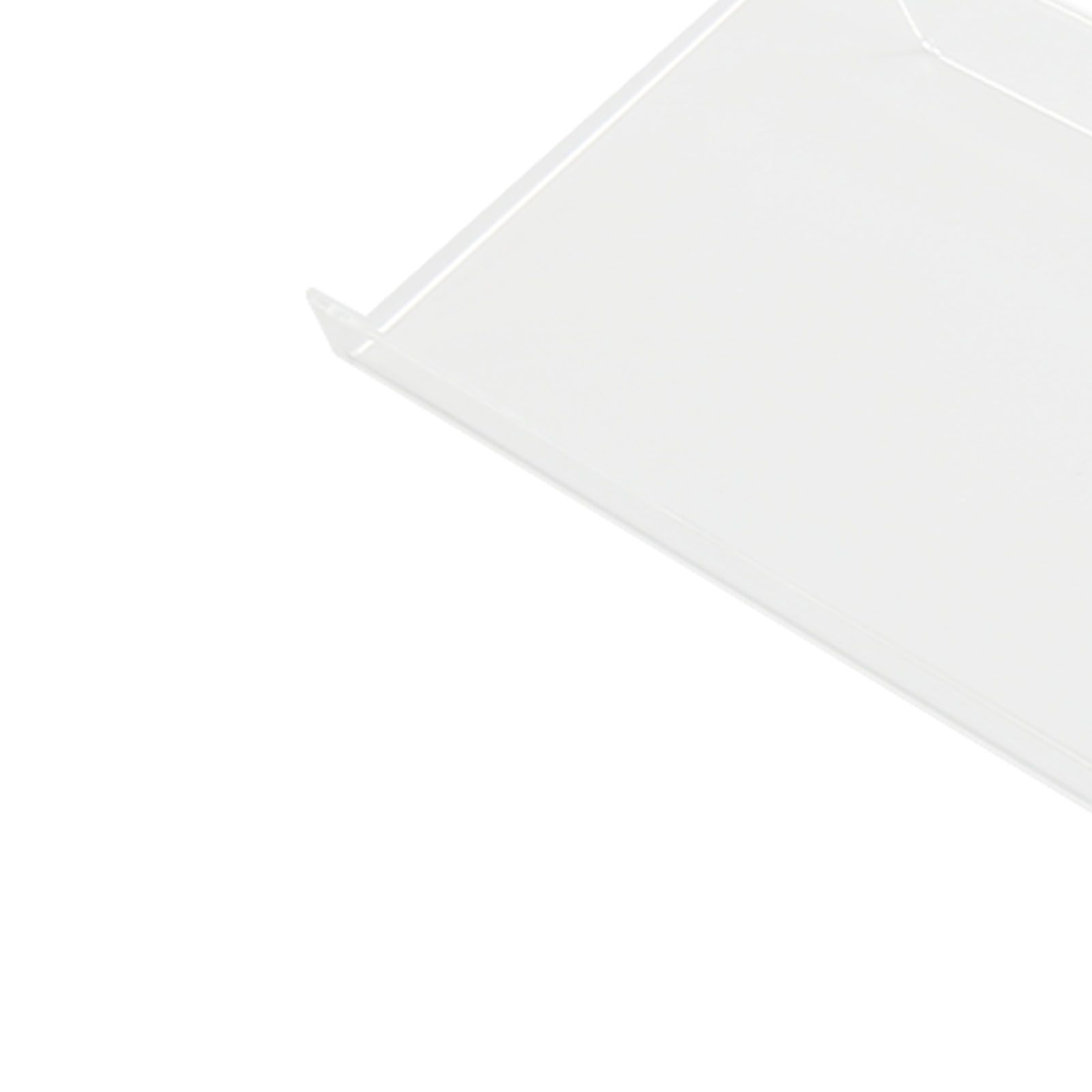 Acrylic Tilted Computer Keyboard Holder Low Front Lip Polished Finish Keyboard view 13