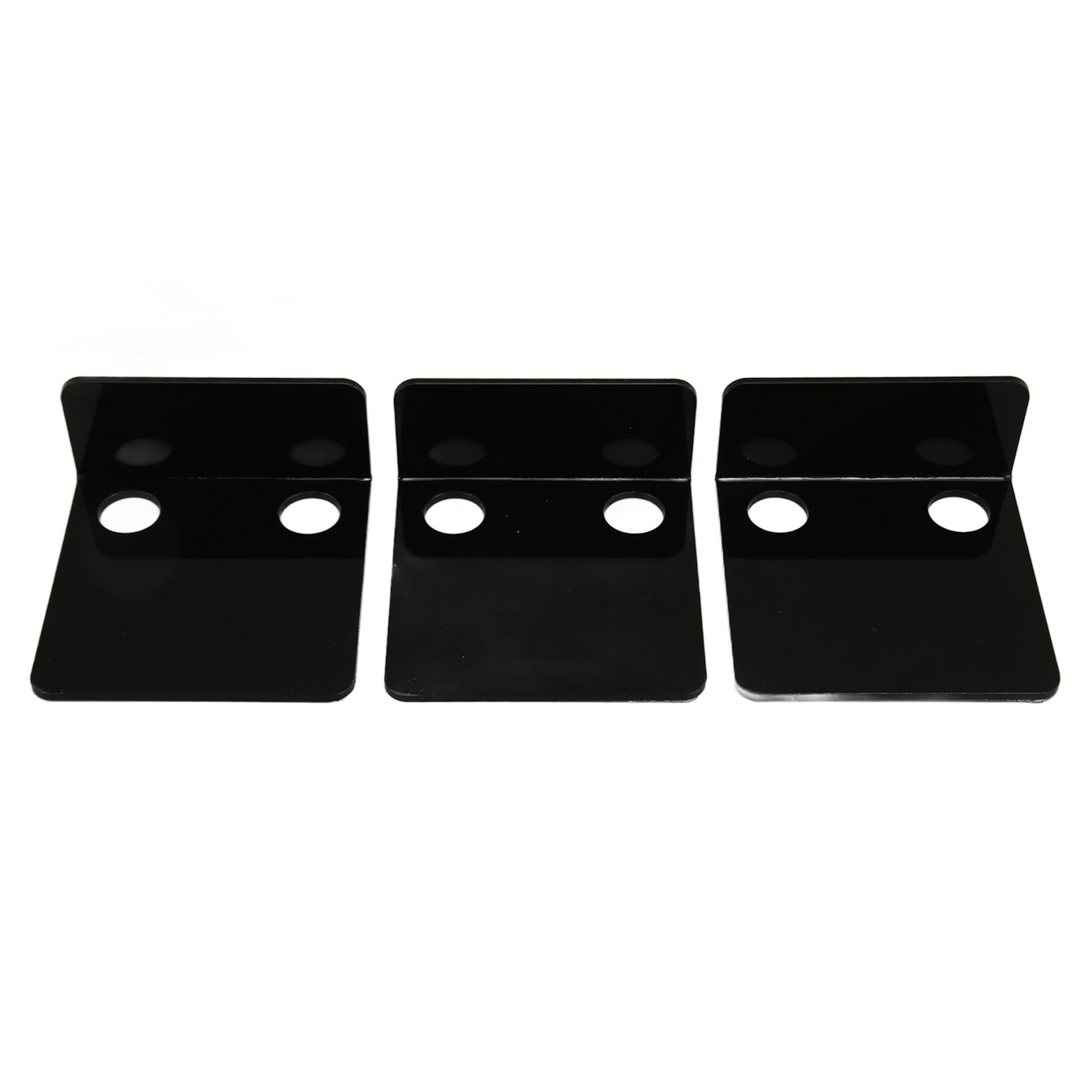3 PCS Small Security Cameras Wall Shelf with 6 Cable Clips 10PCS Tapes Acrylic view 10