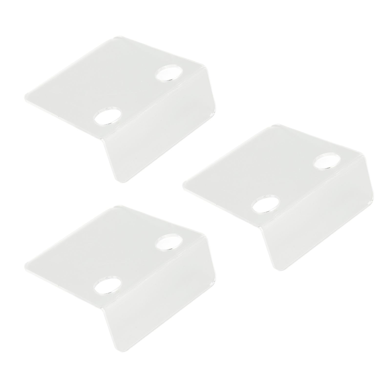 3 PCS Small Security Cameras Wall Shelf with 6 Cable Clips 10PCS Tapes Acrylic view 2
