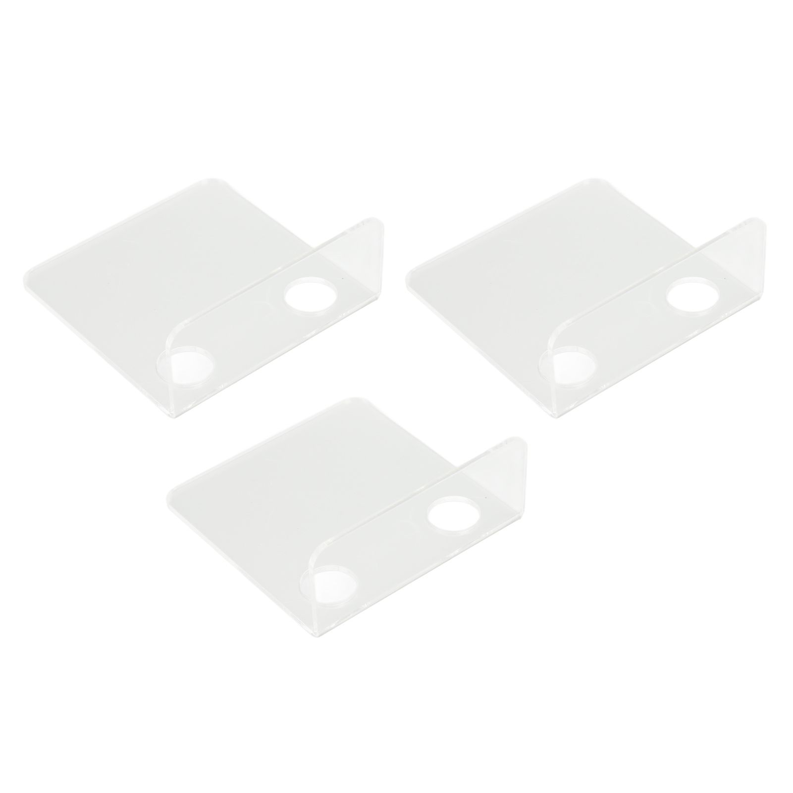 3 PCS Small Security Cameras Wall Shelf with 6 Cable Clips 10PCS Tapes Acrylic view 6