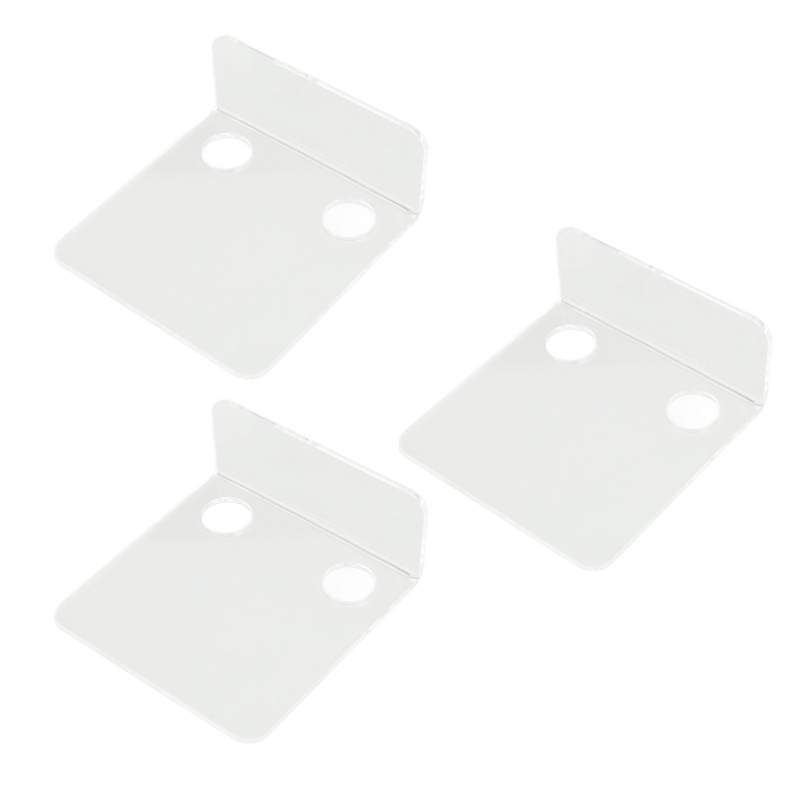 3 PCS Small Security Cameras Wall Shelf with 6 Cable Clips 10PCS Tapes Acrylic view 9