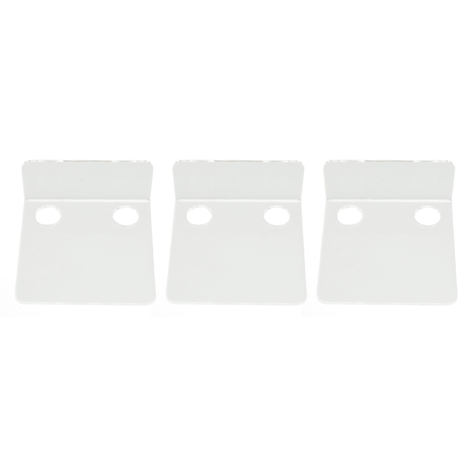3 PCS Small Security Cameras Wall Shelf with 6 Cable Clips 10PCS Tapes Acrylic view 10
