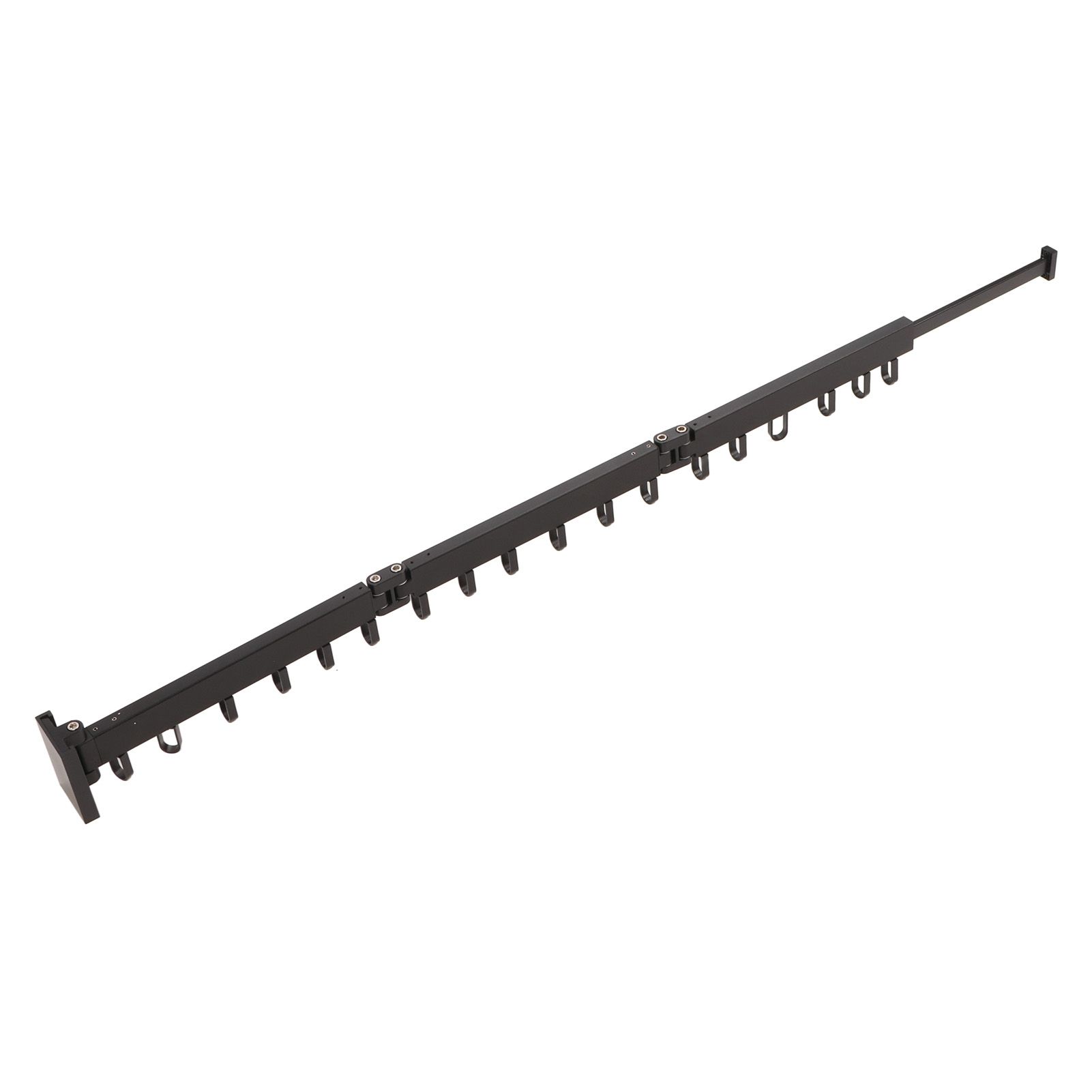 Clothes Hanger Rack Wall Mounted Hole Free Retractable Aluminum Laundry Drying view 4
