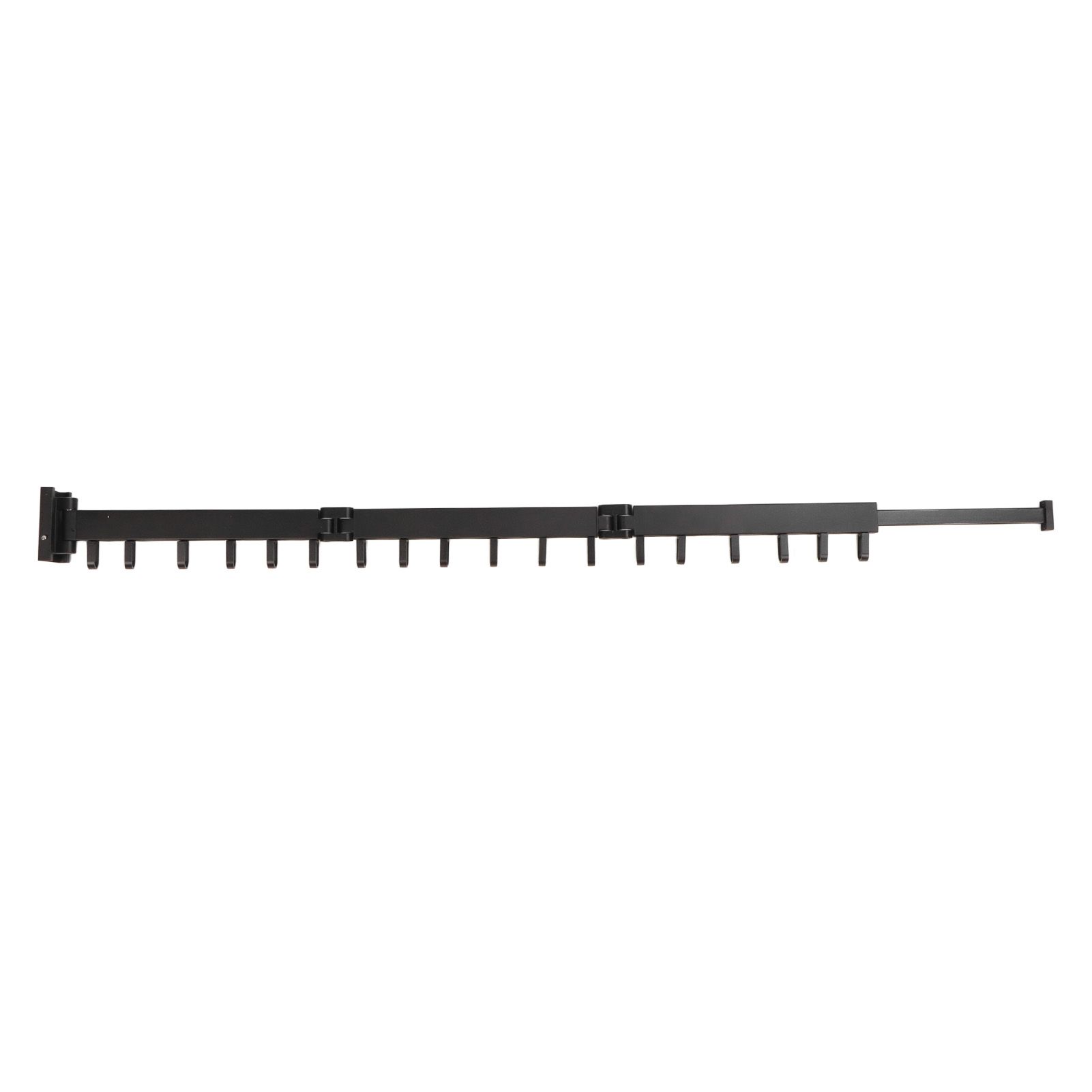 Clothes Hanger Rack Wall Mounted Hole Free Retractable Aluminum Laundry Drying view 5