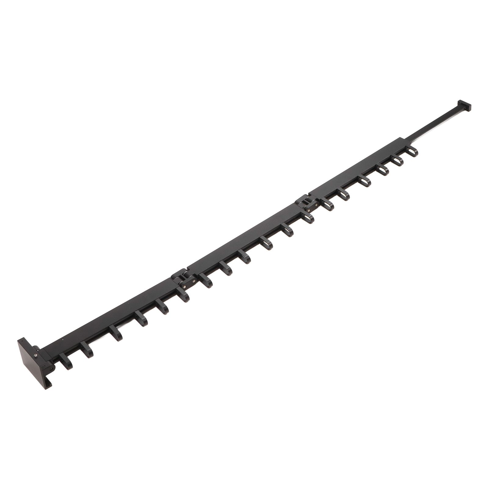 Clothes Hanger Rack Wall Mounted Hole Free Retractable Aluminum Laundry Drying view 10