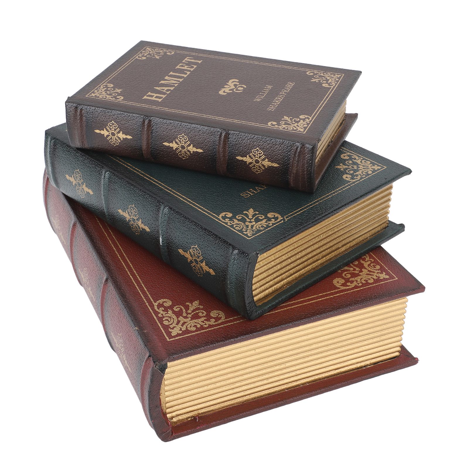 Decorative Vintage Book Shaped Trinket Storage Box Decorative Book Boxes for view 5