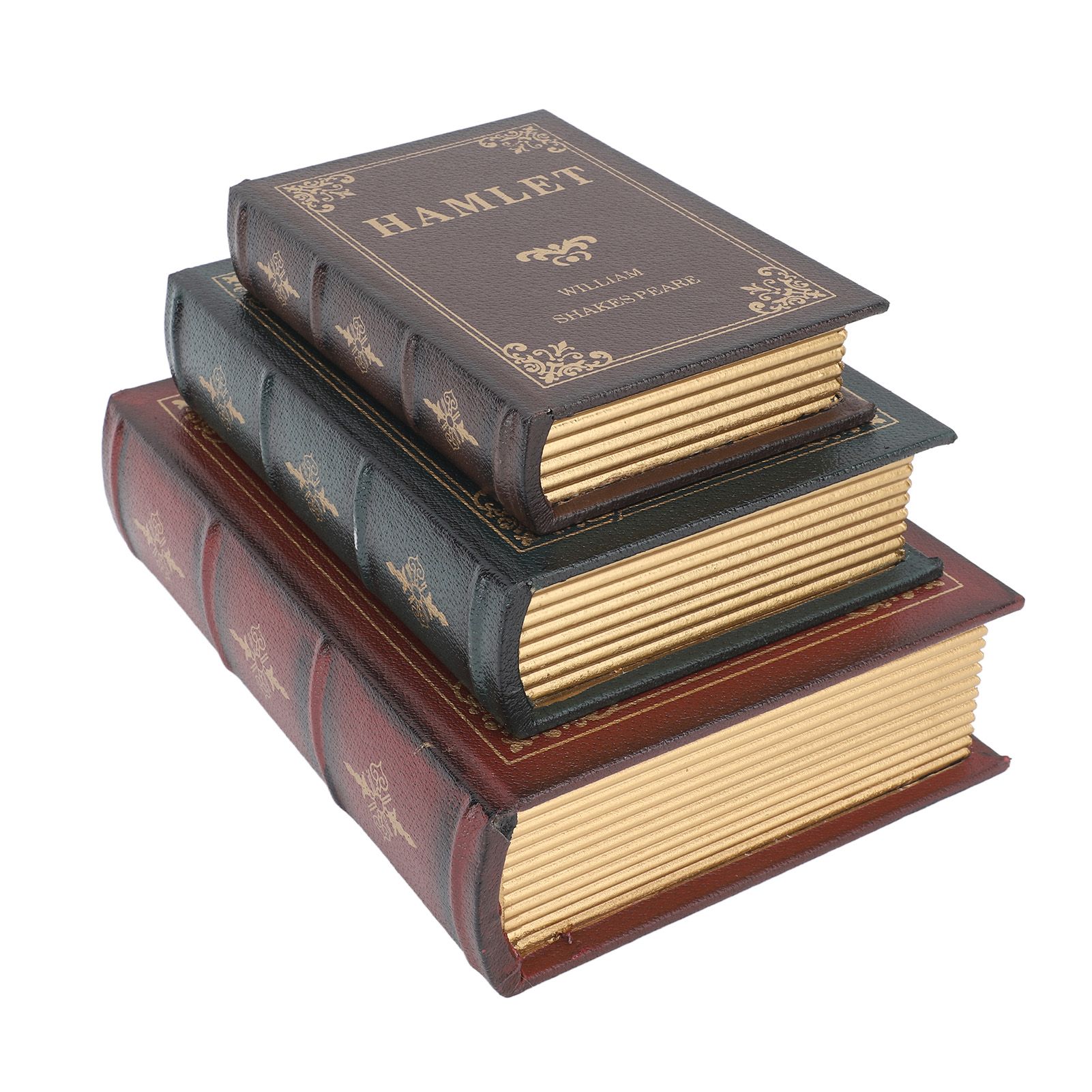 Decorative Vintage Book Shaped Trinket Storage Box Decorative Book Boxes for view 6