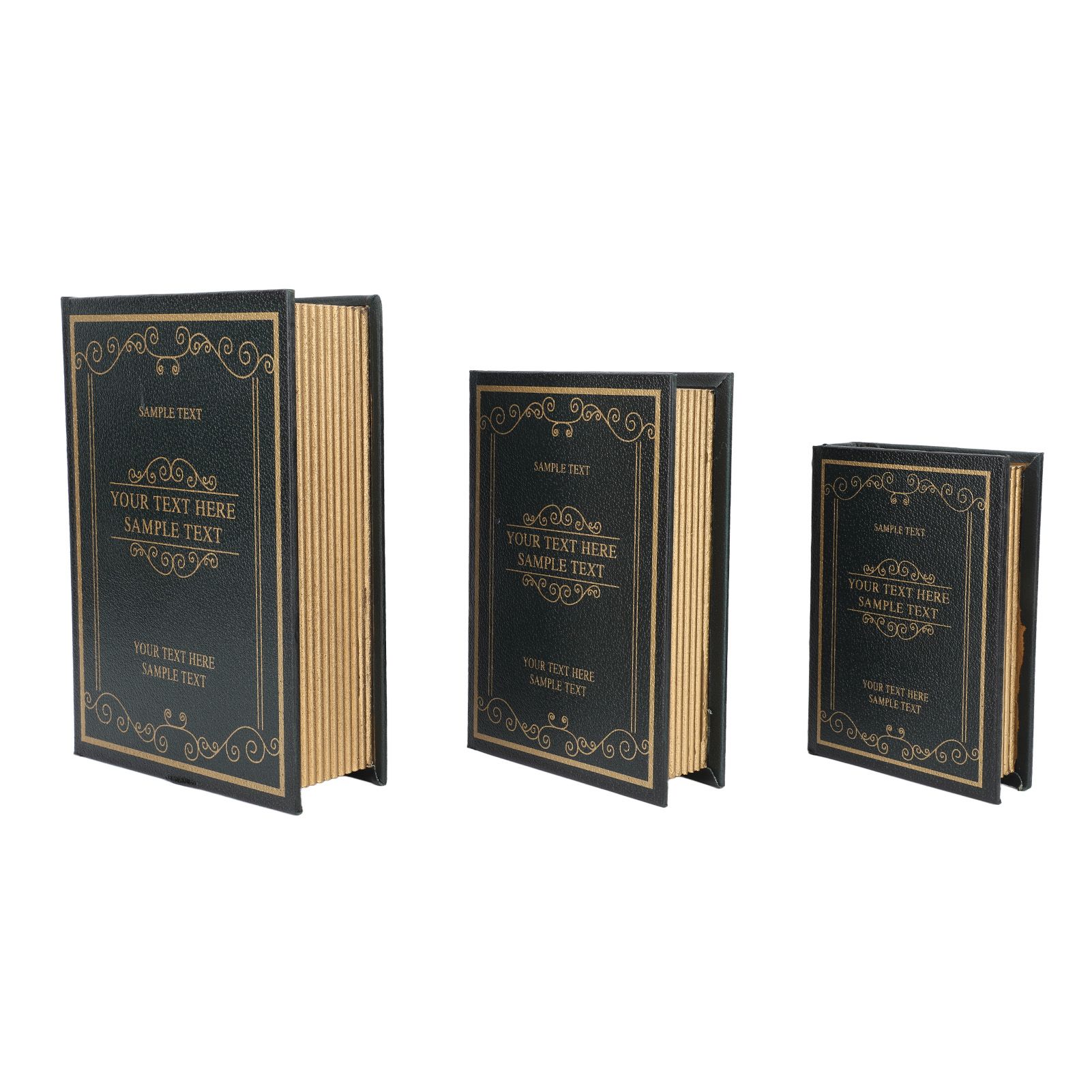 Decorative Vintage Book Shaped Trinket Storage Box Decorative Book Boxes for