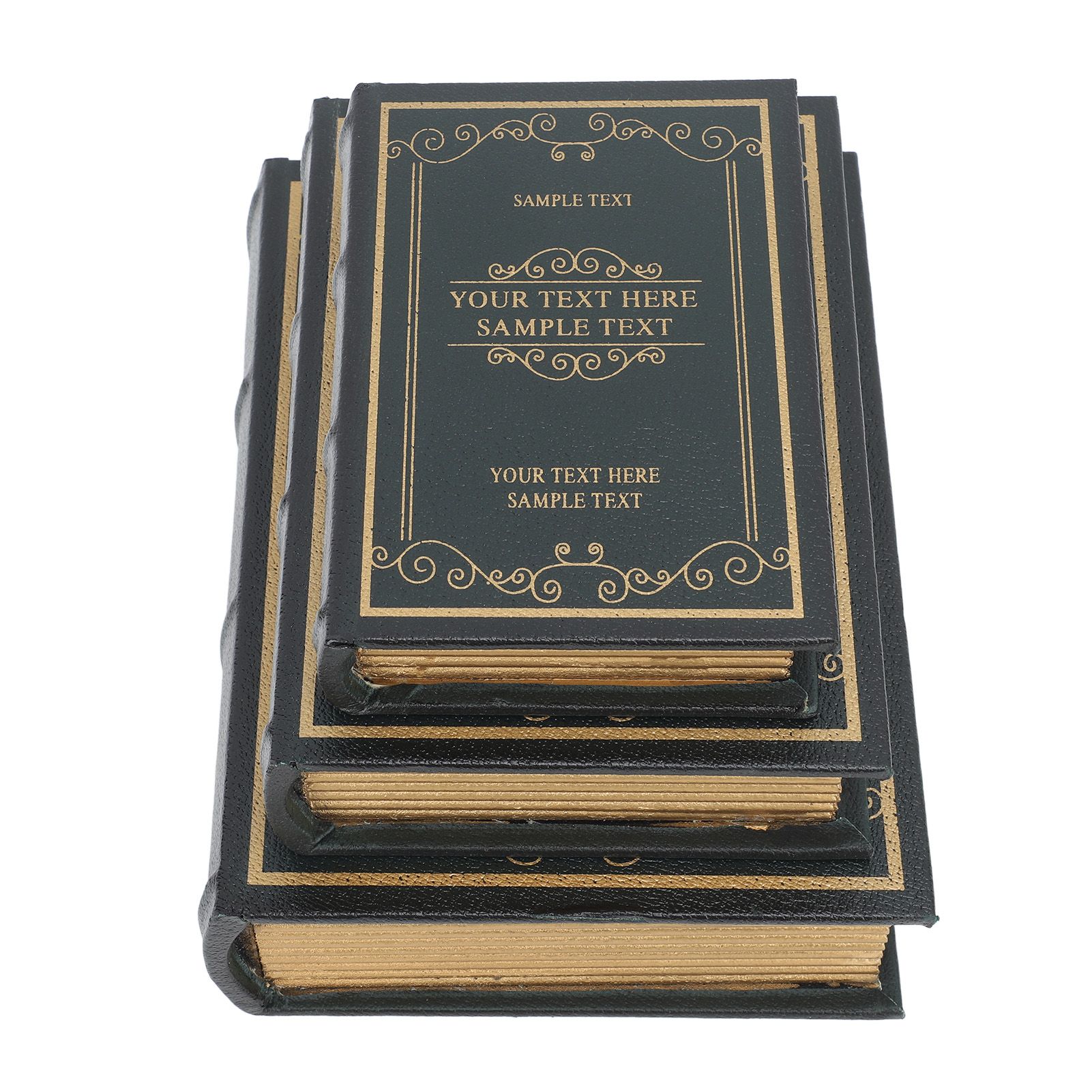 Decorative Vintage Book Shaped Trinket Storage Box Decorative Book Boxes for view 8