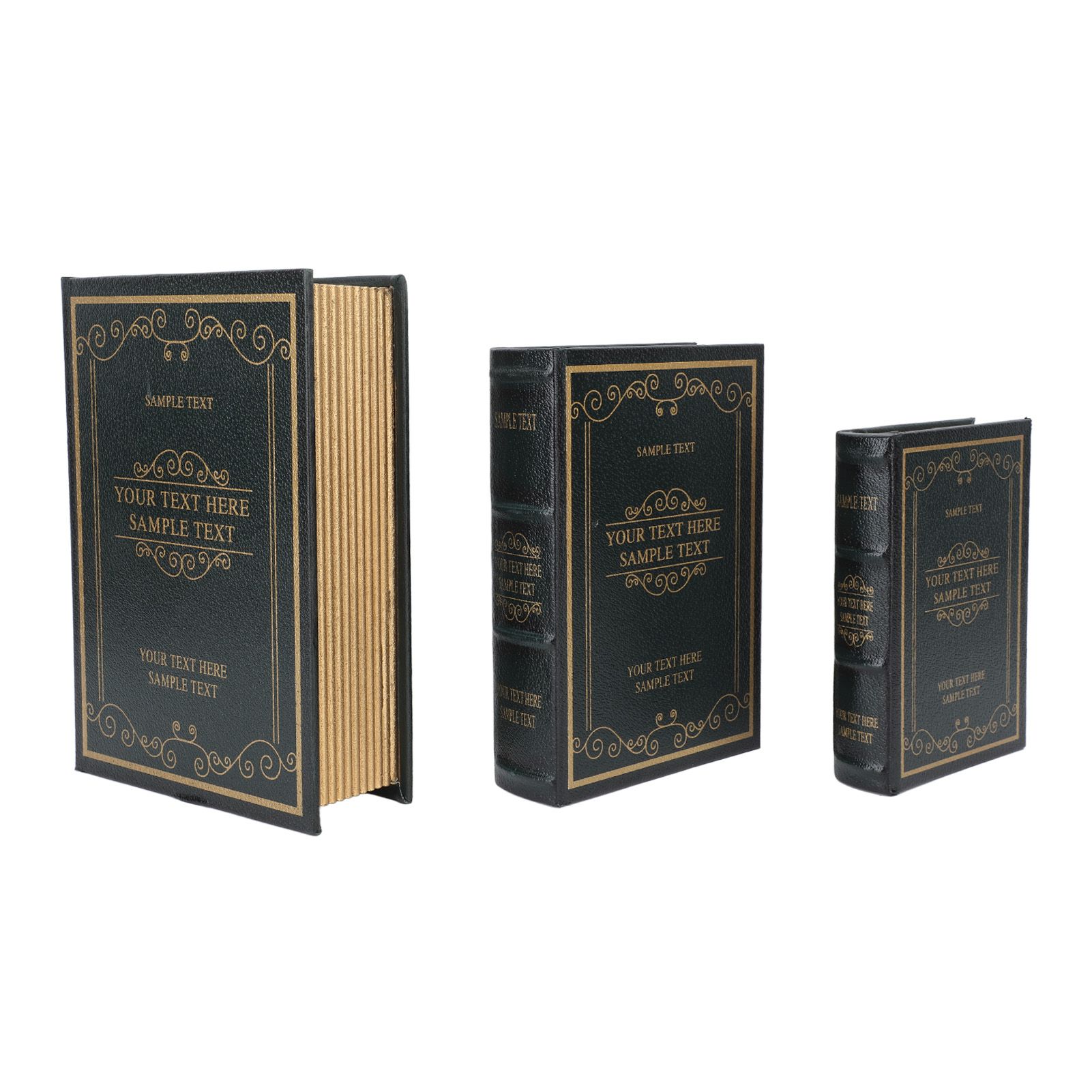 Decorative Vintage Book Shaped Trinket Storage Box Decorative Book Boxes for view 9