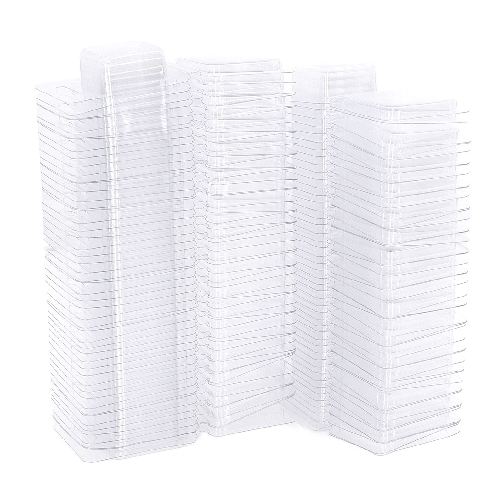 100PCS Wax Melt Molds Calmshell PET Separate Transparent Hanging Hole Empty — image 1