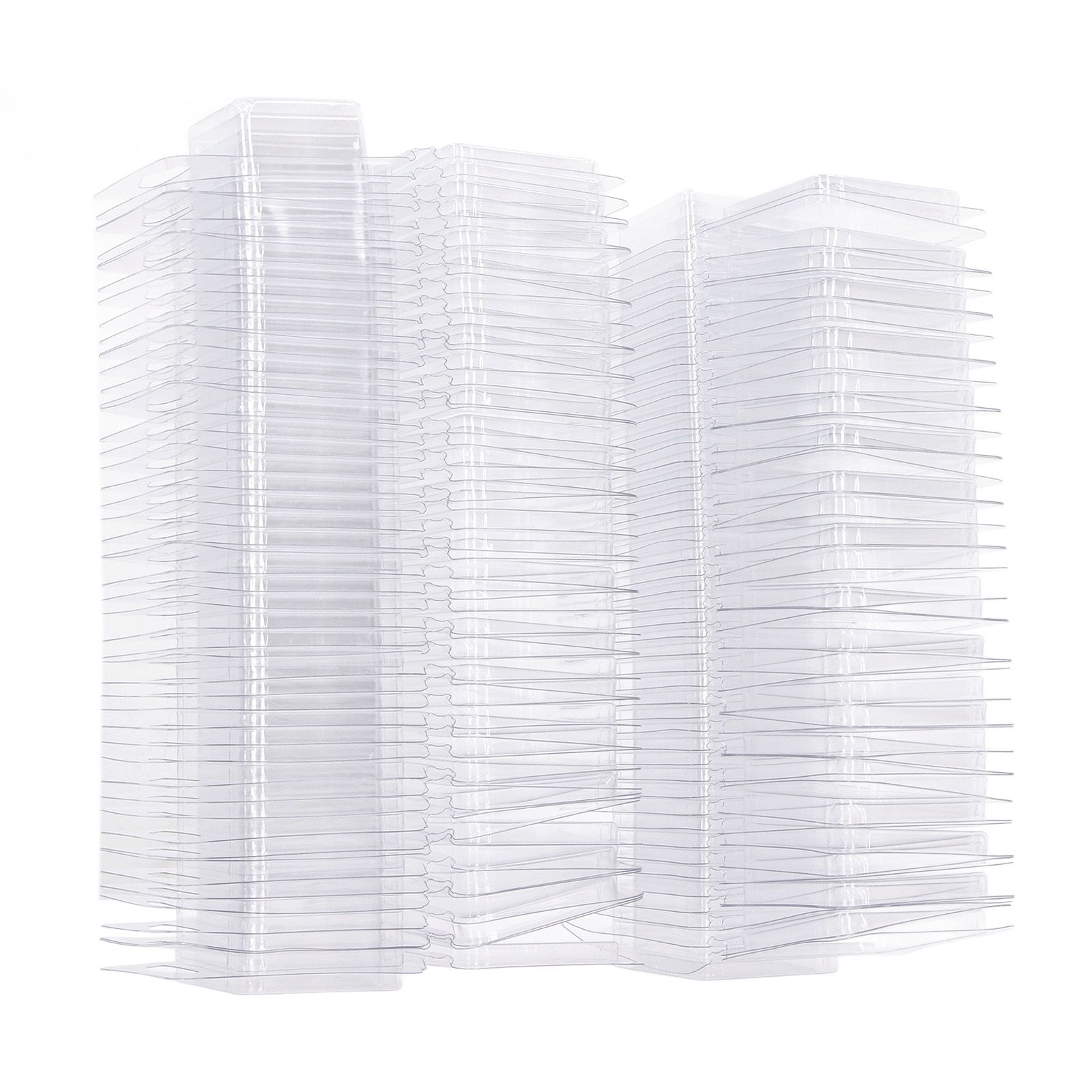 100PCS Wax Melt Molds Calmshell PET Separate Transparent Hanging Hole Empty view 2