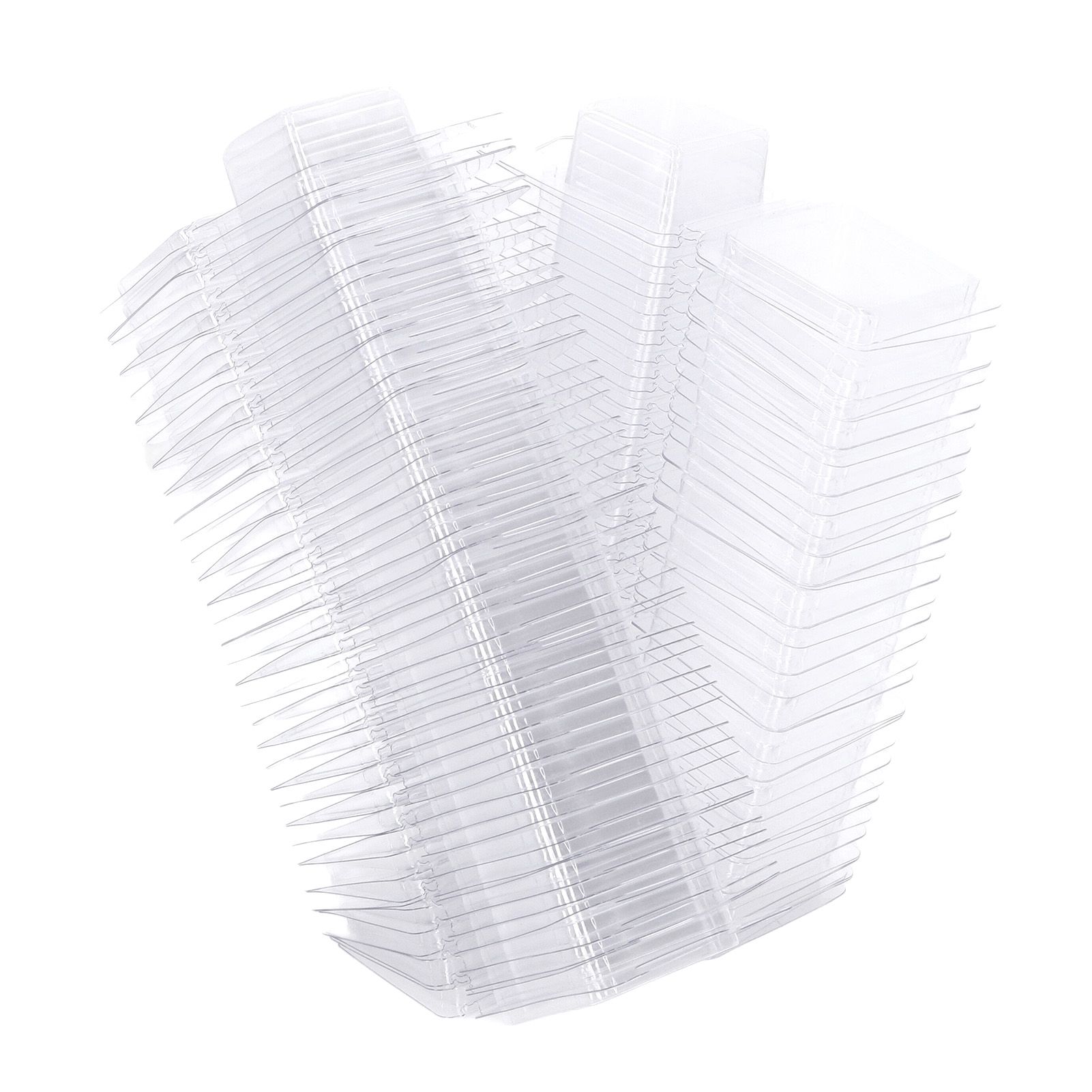 100PCS Wax Melt Molds Calmshell PET Separate Transparent Hanging Hole Empty view 3