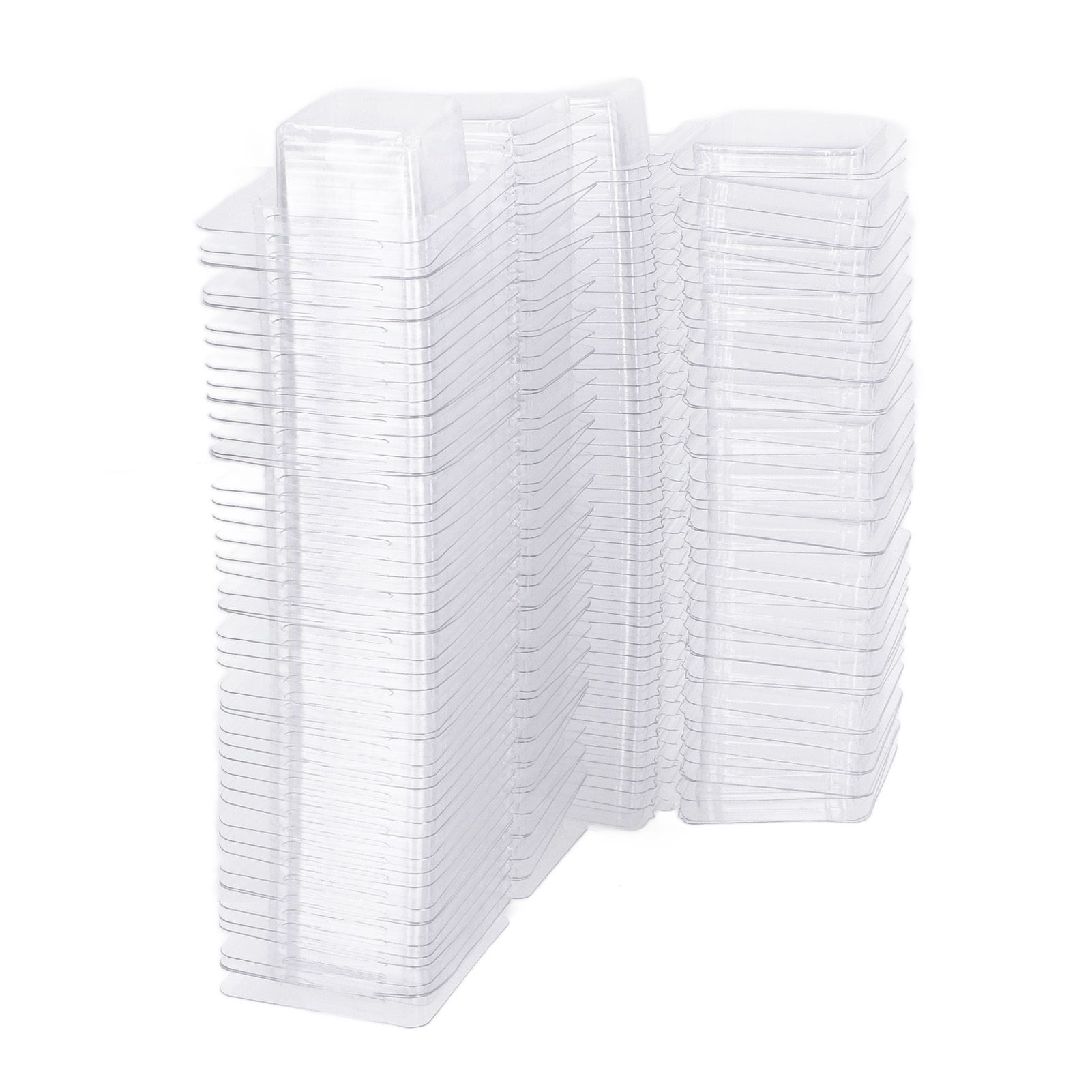100PCS Wax Melt Molds Calmshell PET Separate Transparent Hanging Hole Empty view 4