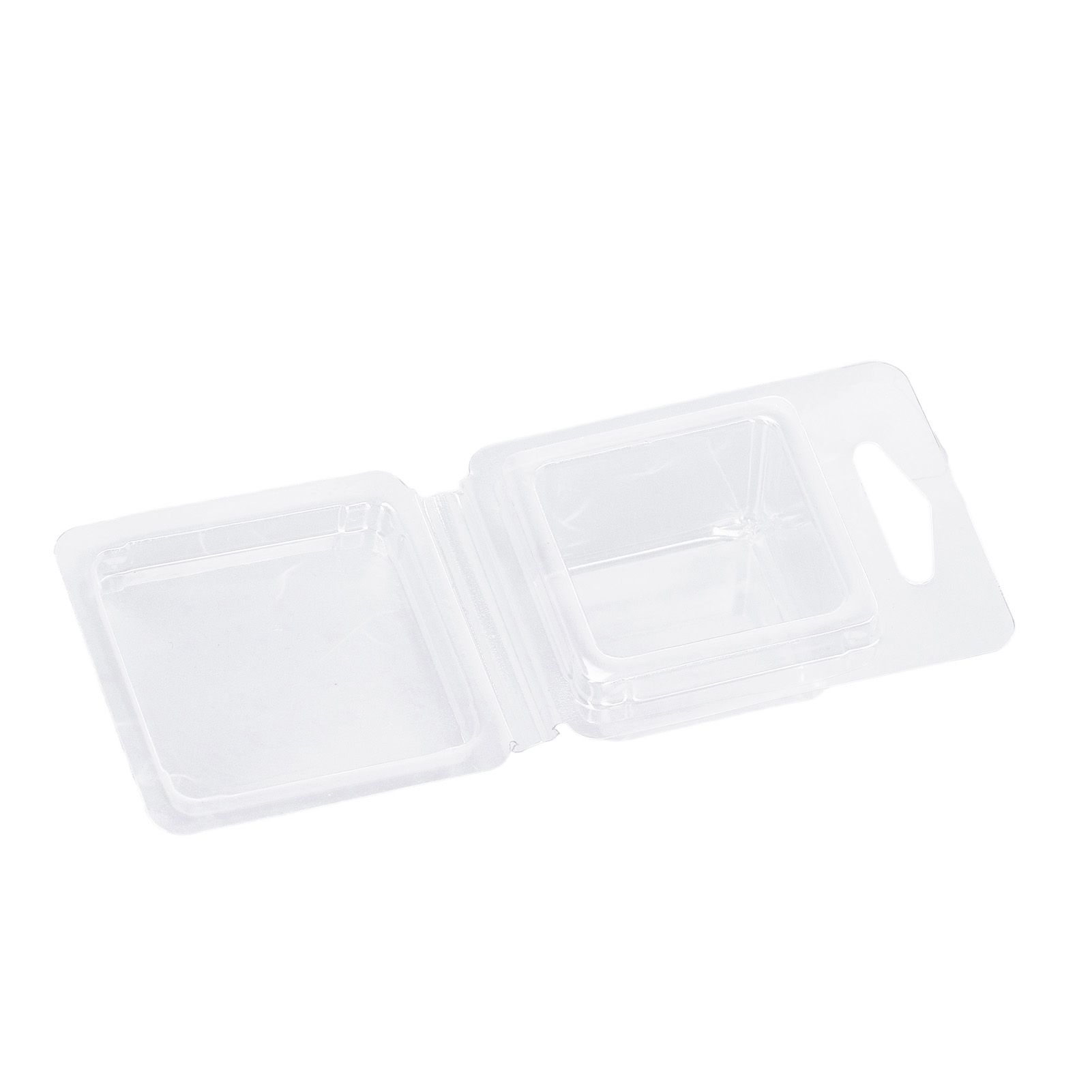 100PCS Wax Melt Molds Calmshell PET Separate Transparent Hanging Hole Empty view 8