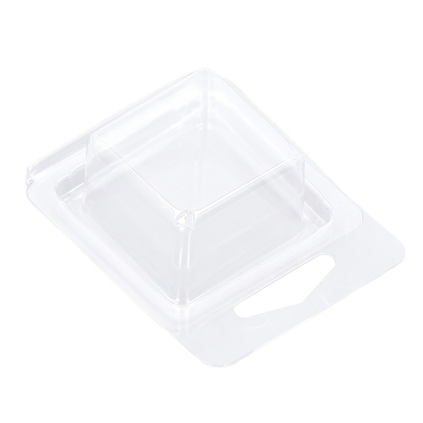 100PCS Wax Melt Molds Calmshell PET Separate Transparent Hanging Hole Empty view 9