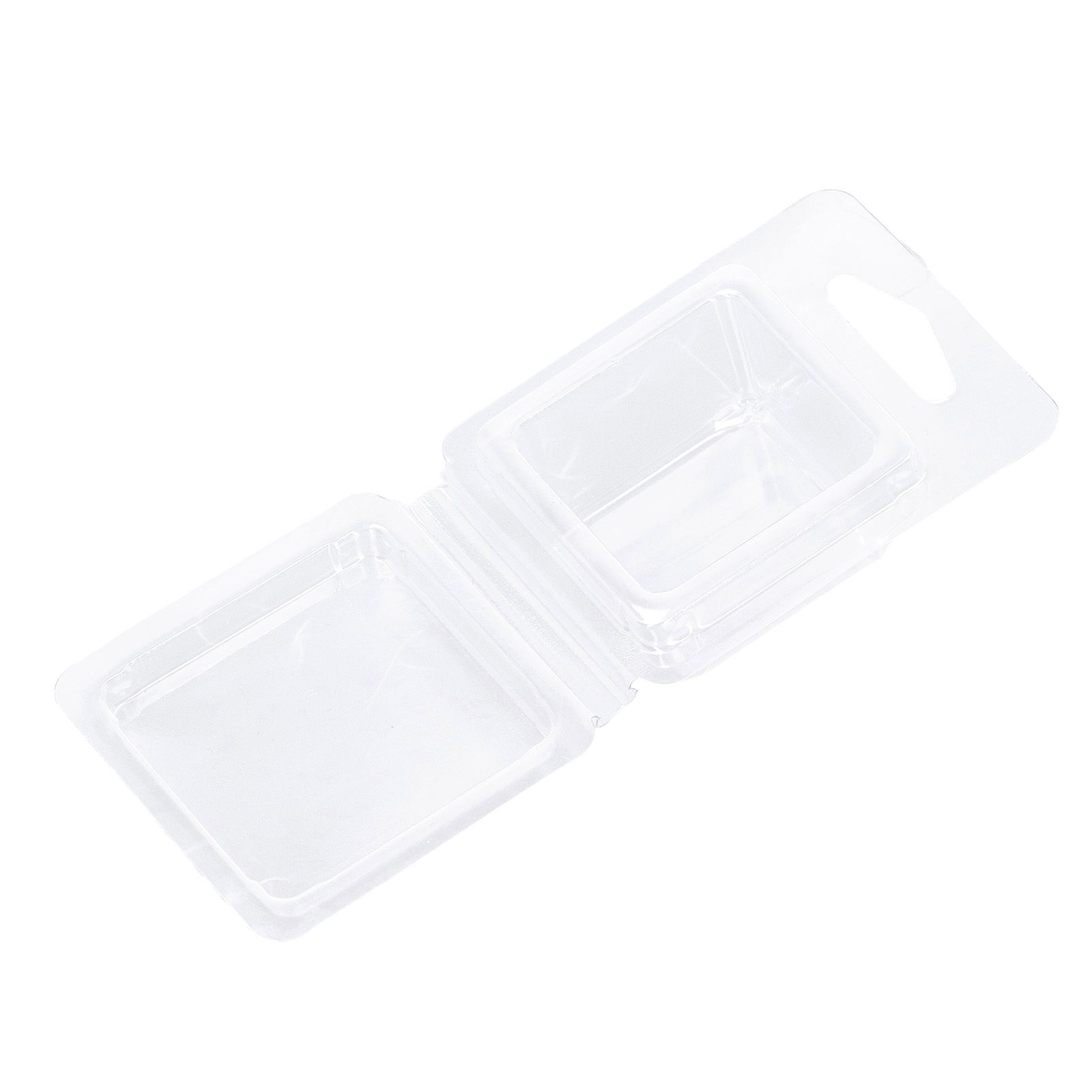 100PCS Wax Melt Molds Calmshell PET Separate Transparent Hanging Hole Empty view 13