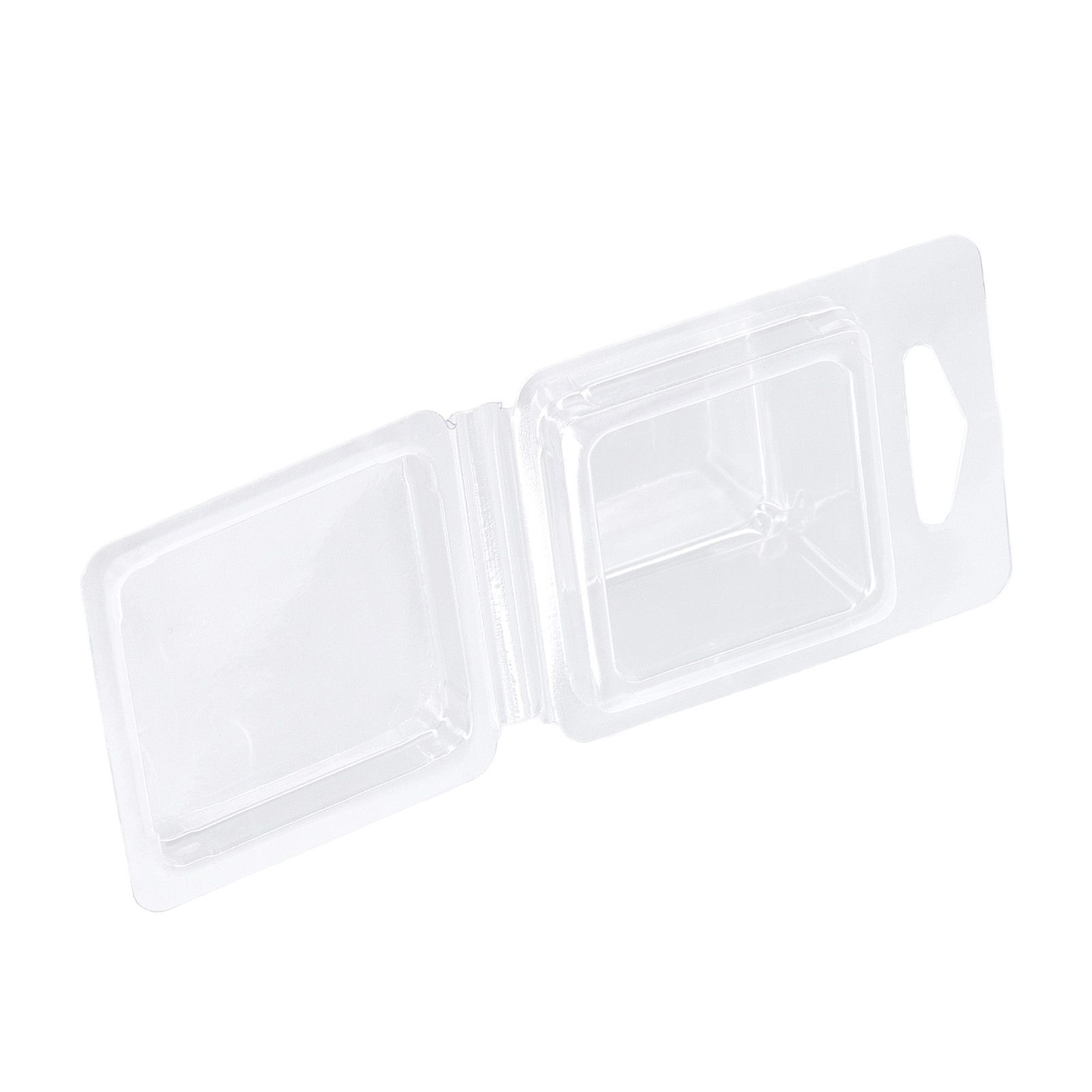 100PCS Wax Melt Molds Calmshell PET Separate Transparent Hanging Hole Empty view 15