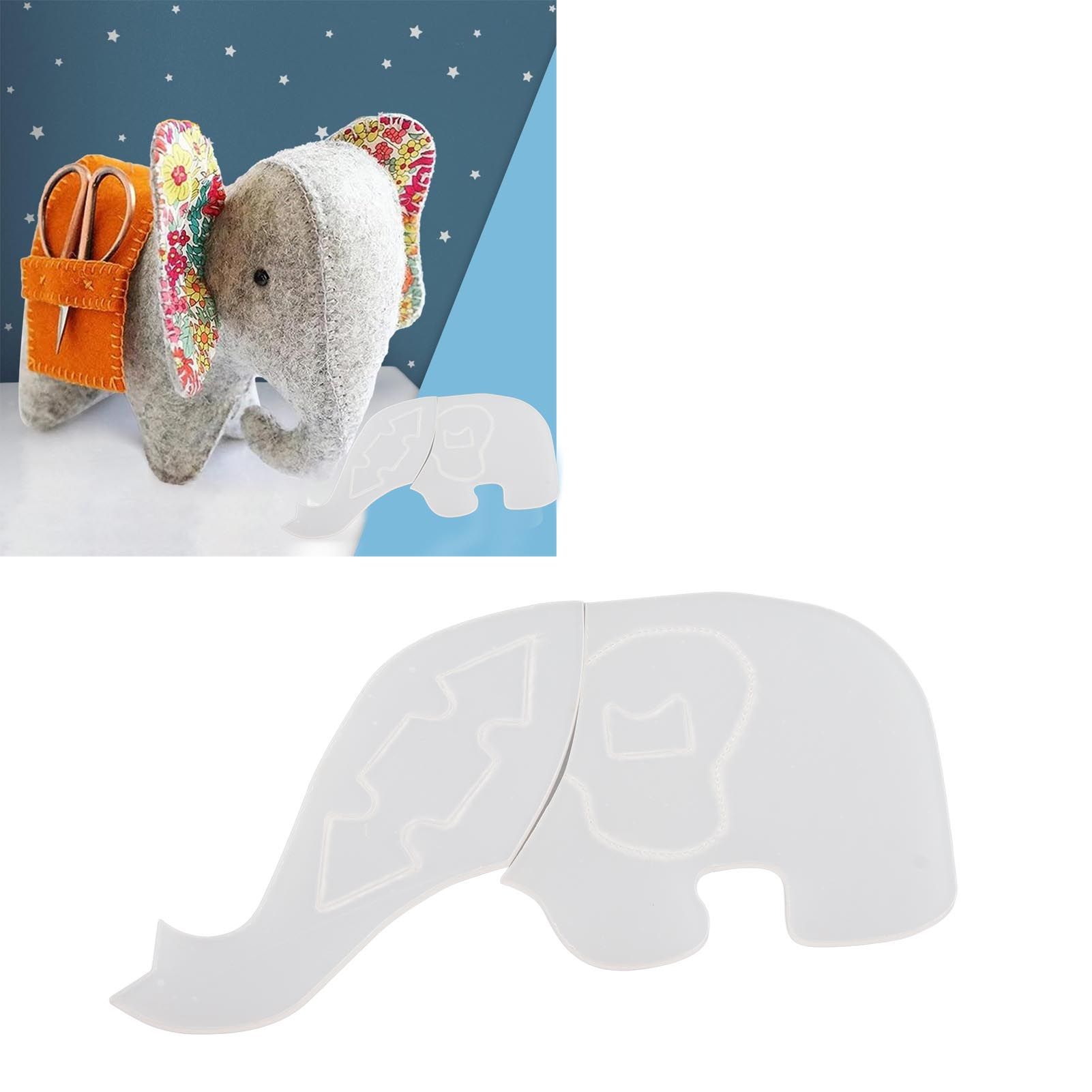 Lovely Elephant Decor Template Elephant Template Sewing Supplies for Sewing view 12