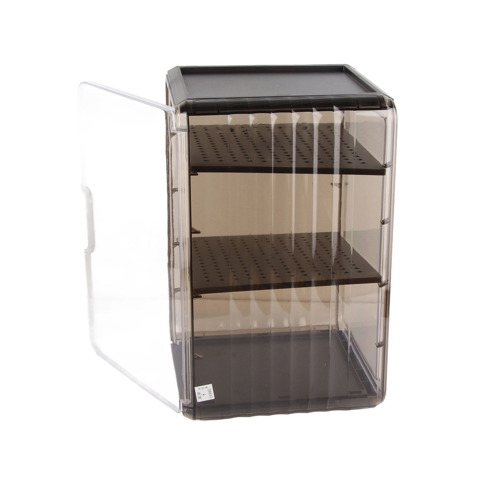 Cup Storage Rack Dustproof Stackable Plastic Clear Cup Organizer Box for view 3
