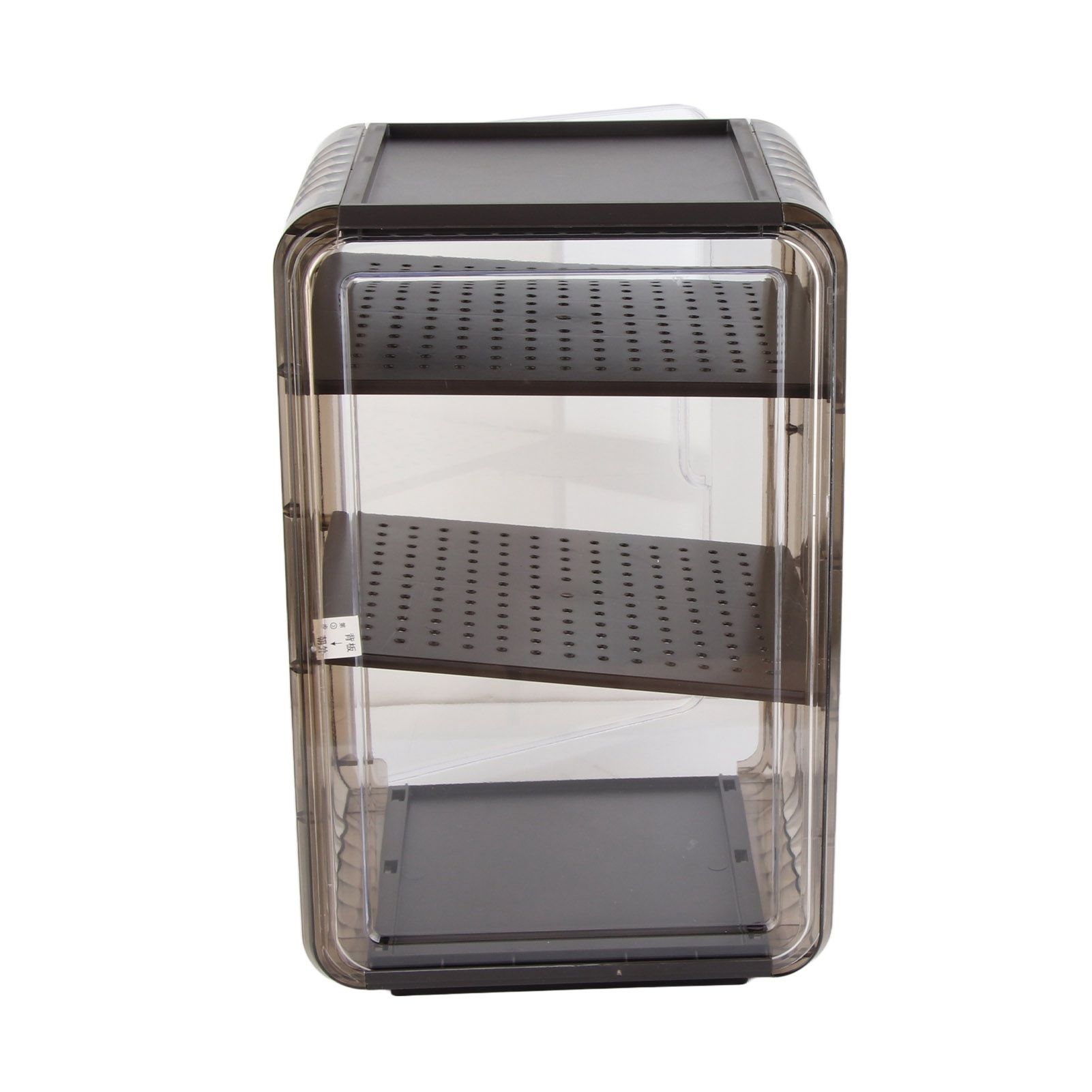 Cup Storage Rack Dustproof Stackable Plastic Clear Cup Organizer Box for view 5