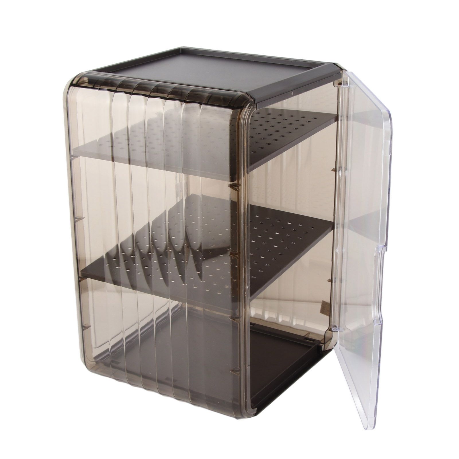 Cup Storage Rack Dustproof Stackable Plastic Clear Cup Organizer Box for view 7