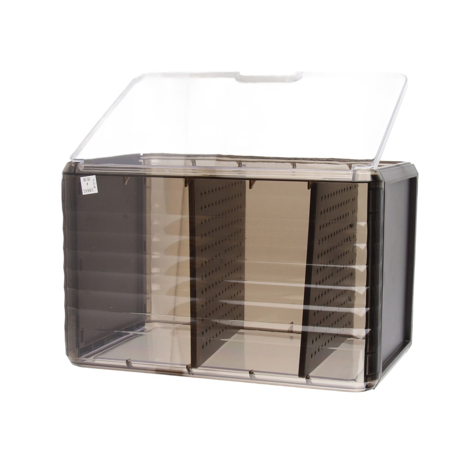 Cup Storage Rack Dustproof Stackable Plastic Clear Cup Organizer Box for view 9