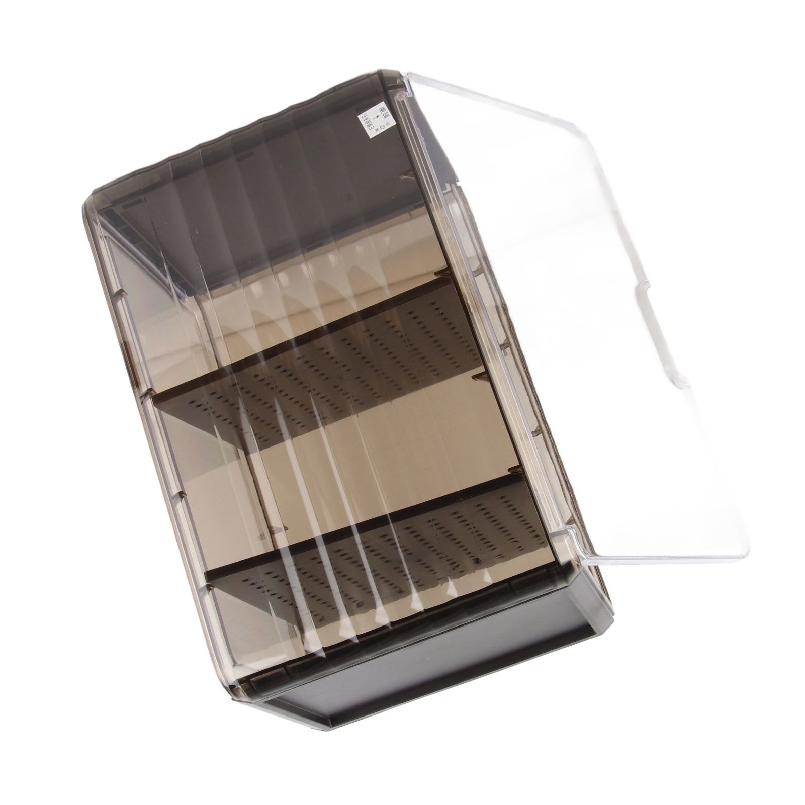 Cup Storage Rack Dustproof Stackable Plastic Clear Cup Organizer Box for view 10