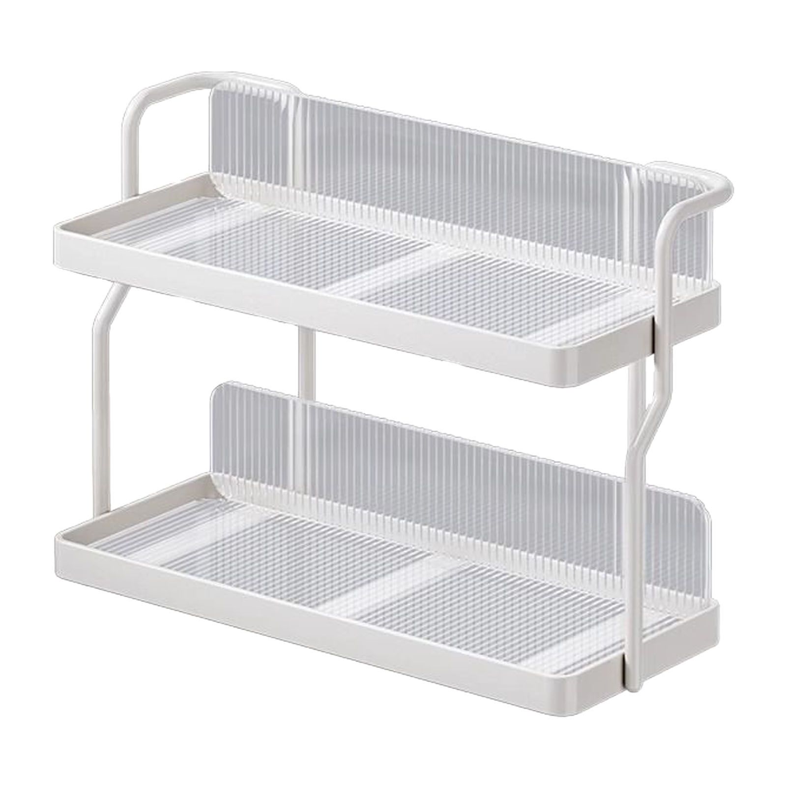 Countertop Shelf Organizer Carbon Steel 2 Tier Multifunctional Kitchen Spice