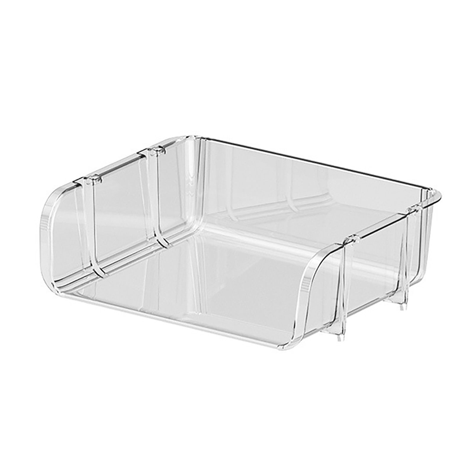 Transparent Desktop Stationery Organizer Stackable Stationery Files Storage