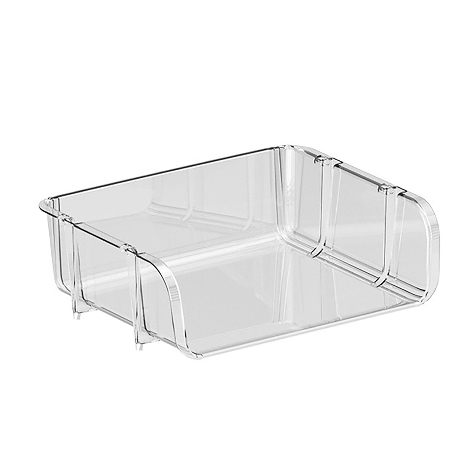 Transparent Desktop Stationery Organizer Stackable Stationery Files Storage view 4
