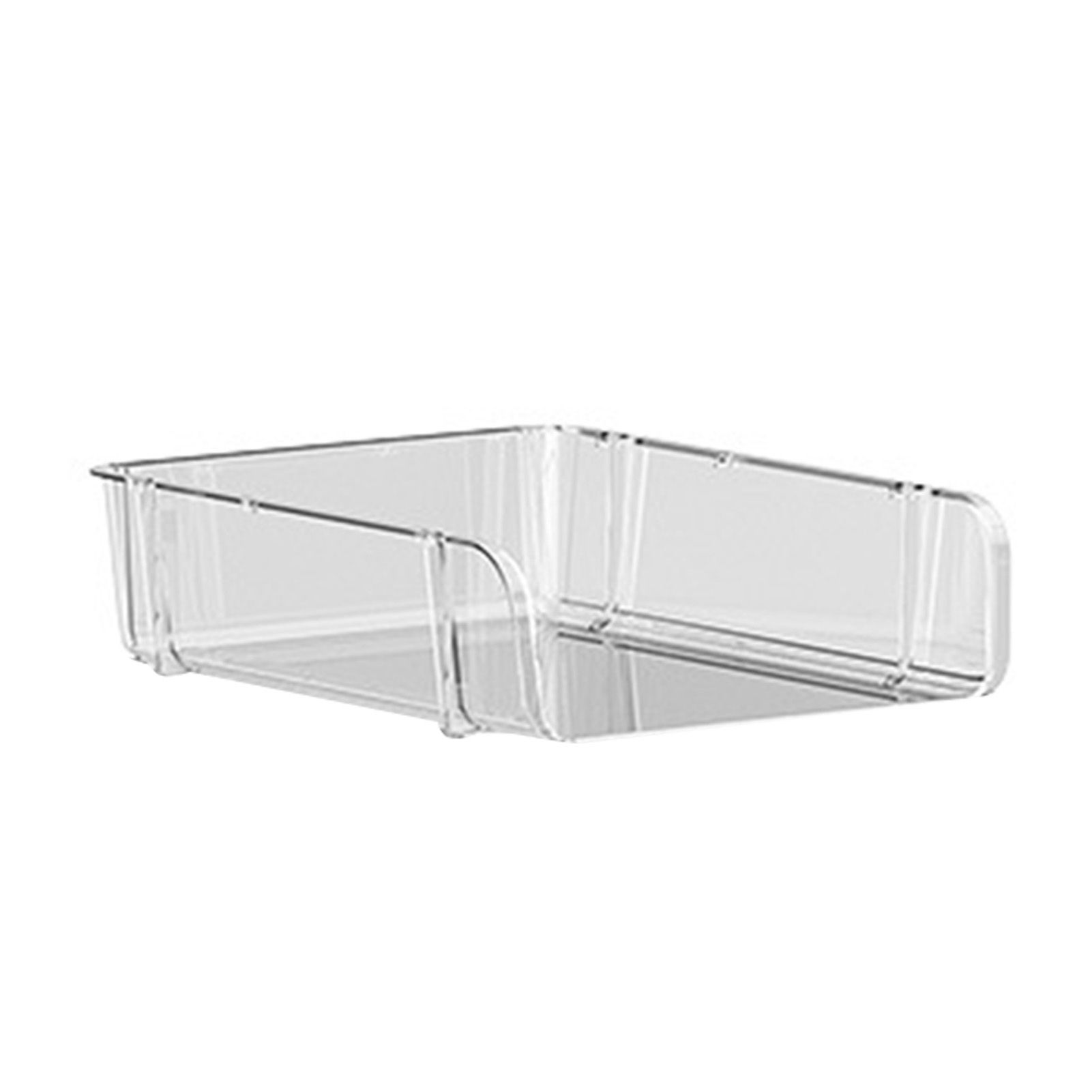 Transparent Desktop Stationery Organizer Stackable Stationery Files Storage view 2
