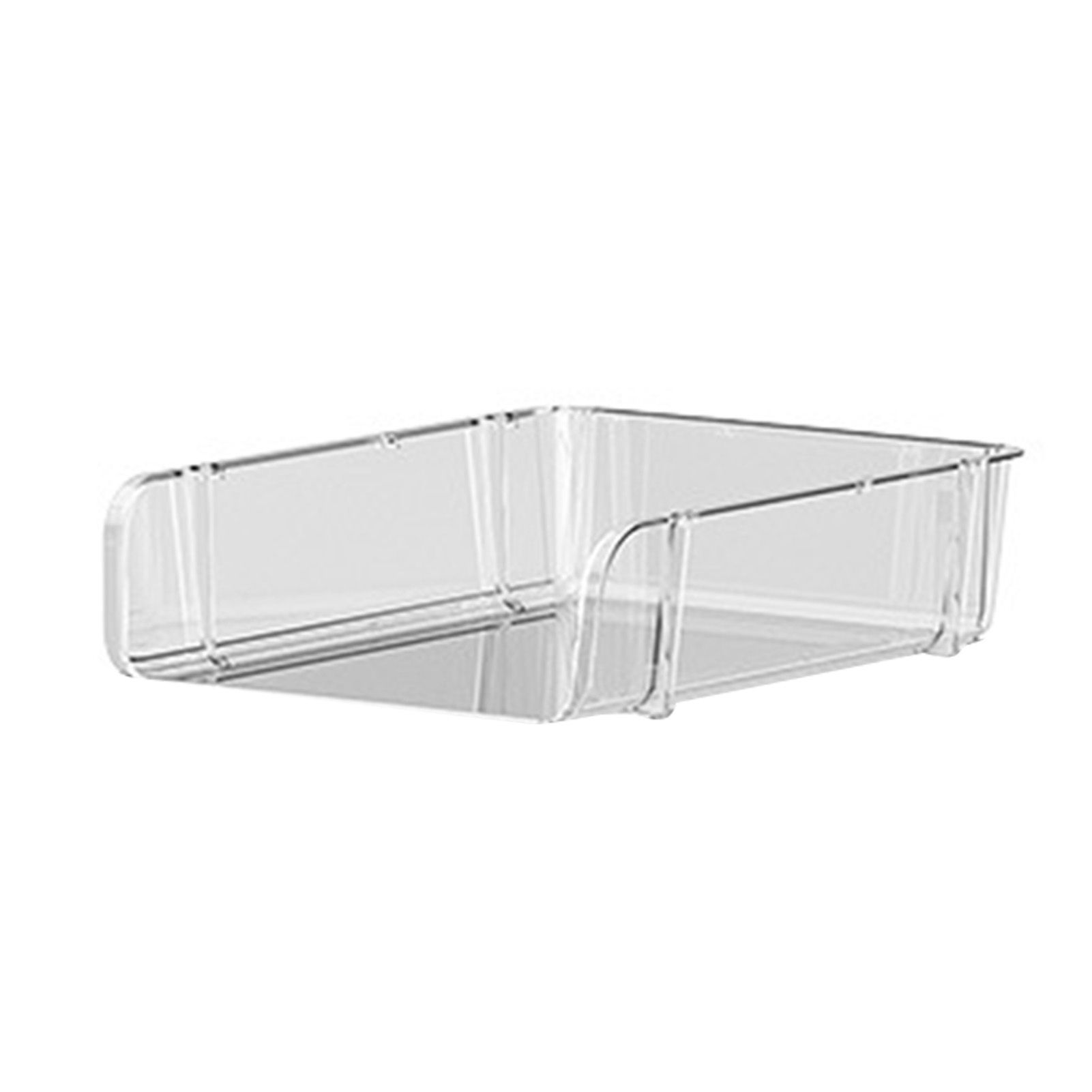 Transparent Desktop Stationery Organizer Stackable Stationery Files Storage view 3