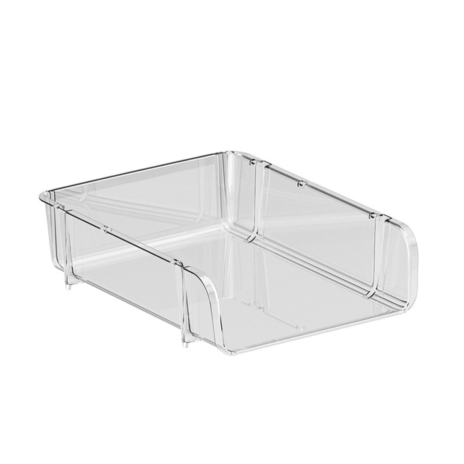 Transparent Desktop Stationery Organizer Stackable Stationery Files Storage view 4