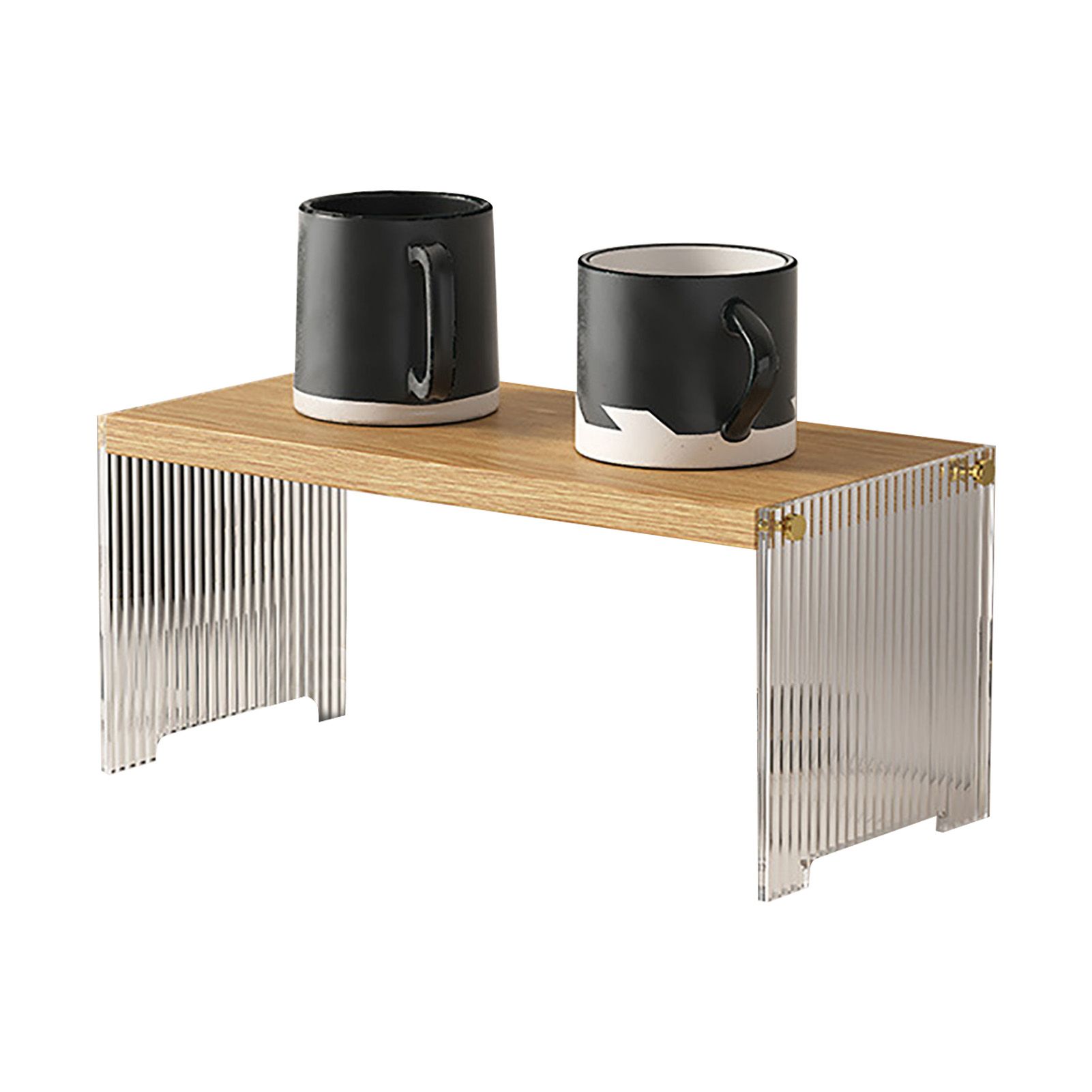 Coffee Mug Storage Shelf Stable Support Large Capacity Countertop Organizer