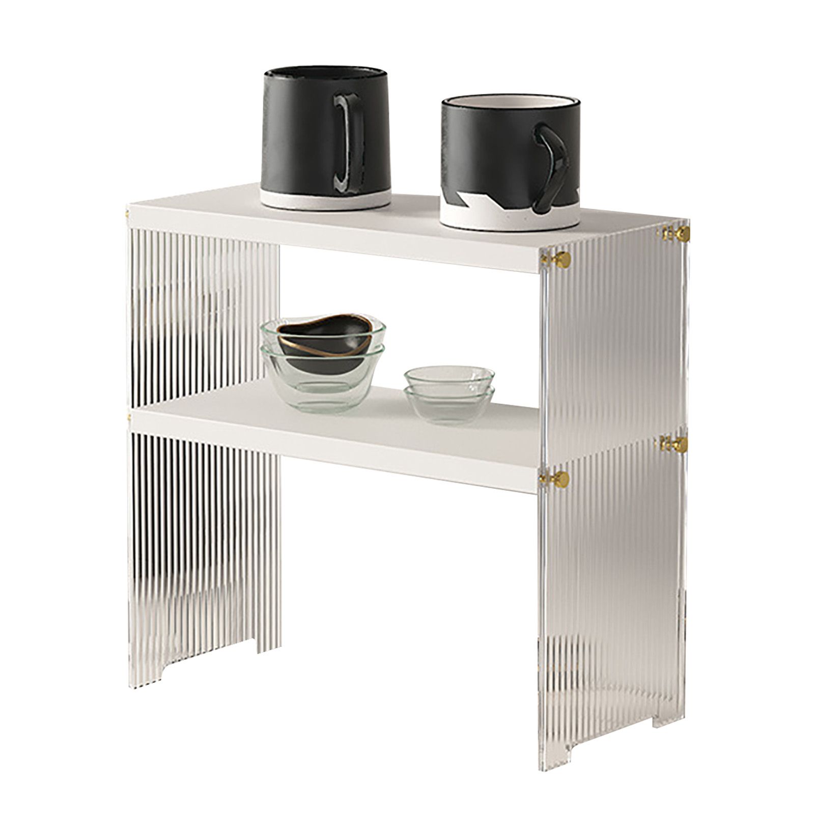 Coffee Mug Storage Shelf Stable Support Large Capacity Countertop Organizer