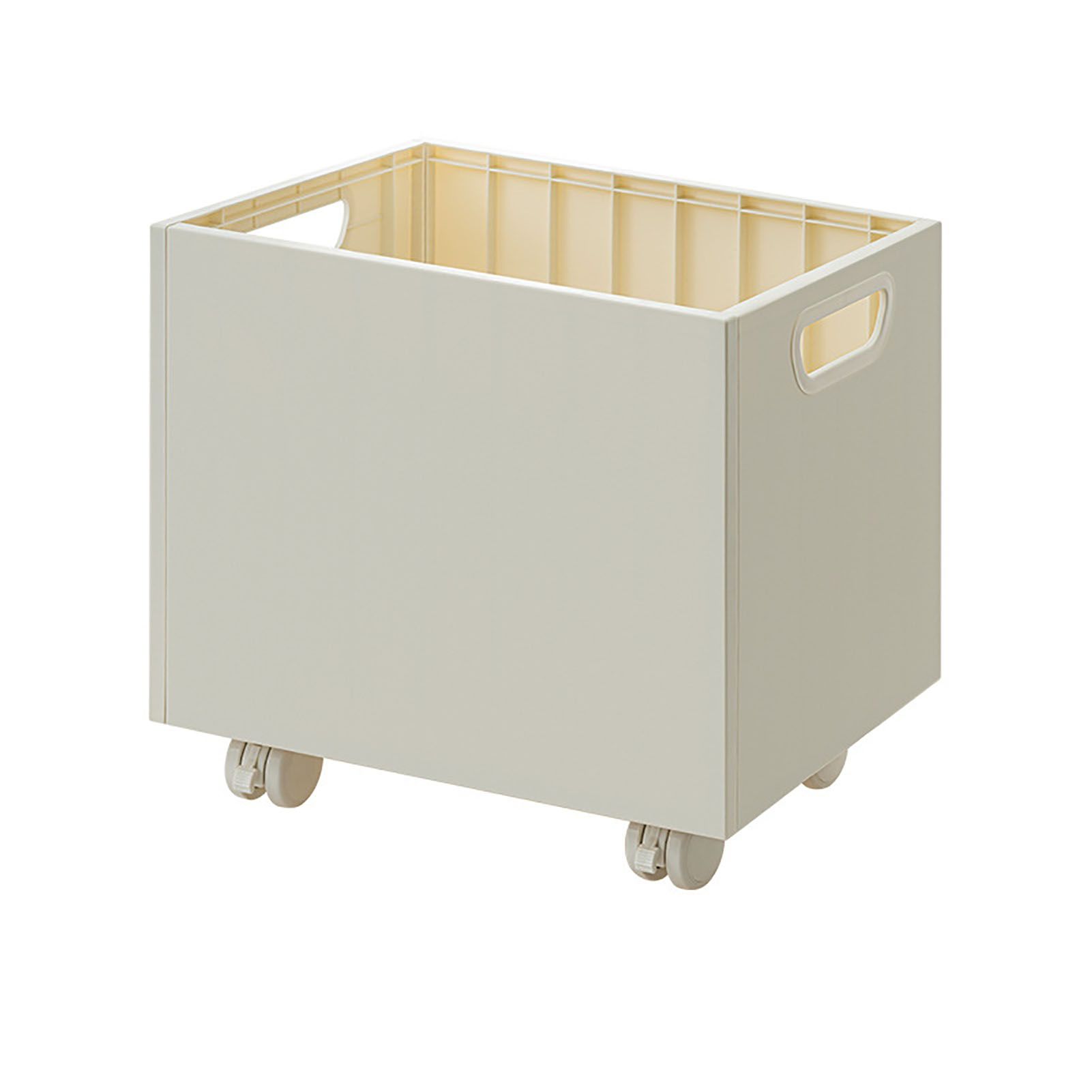Book Storage Box with Dual Side Handles Stackable 50kg Load Bearing
