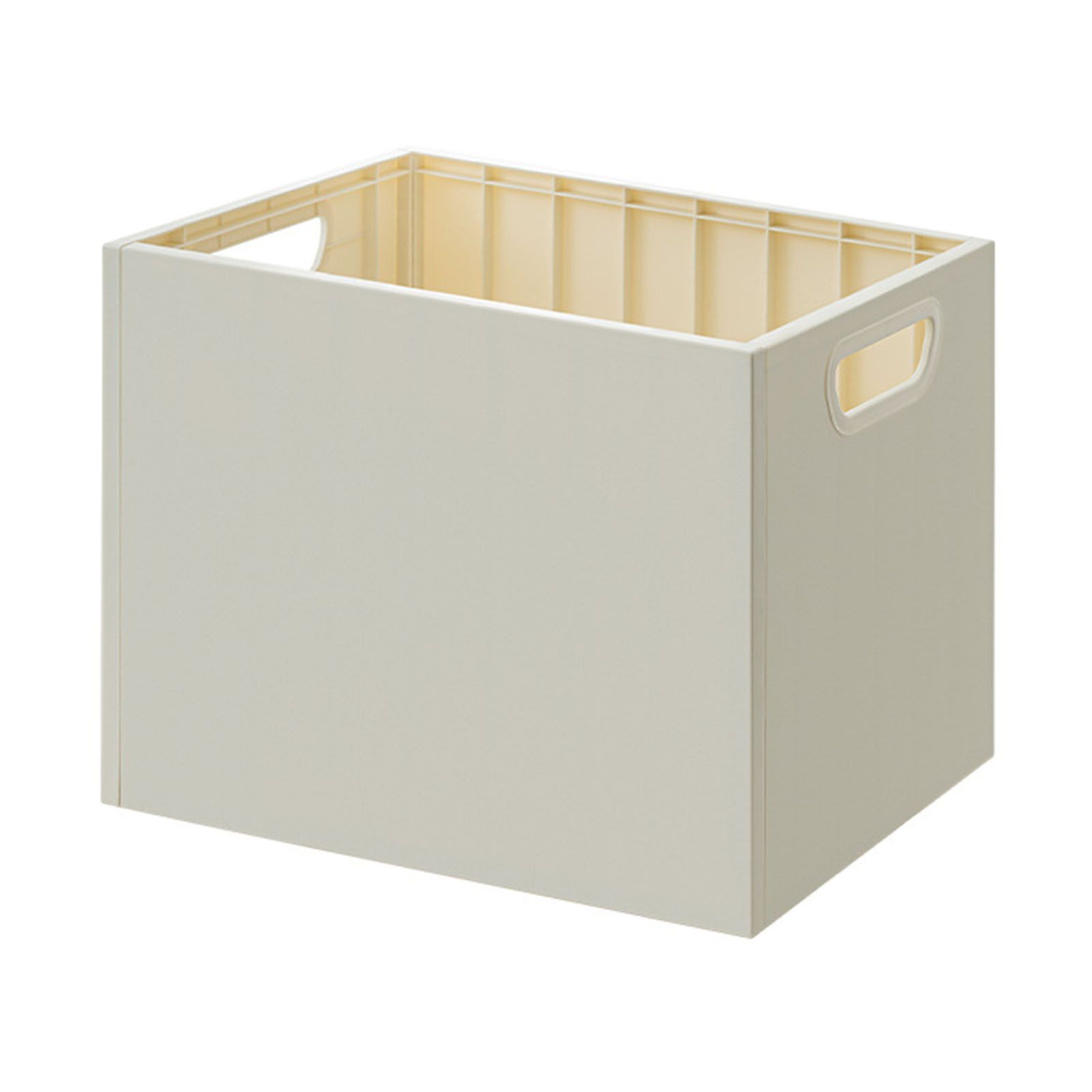 Book Storage Box with Dual Side Handles Stackable 50kg Load Bearing