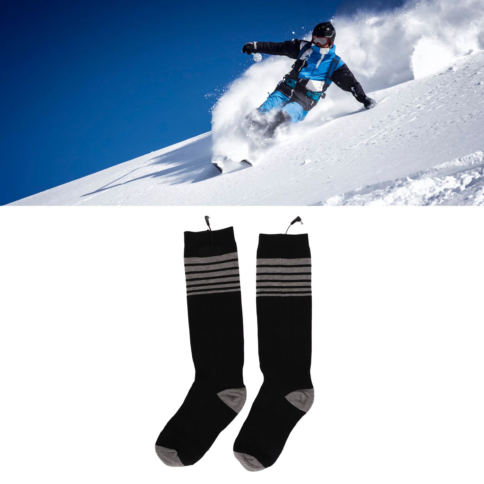 Electric Heated Socks for Men Women Battery Heated Socks with 3 Heat Settings view 12