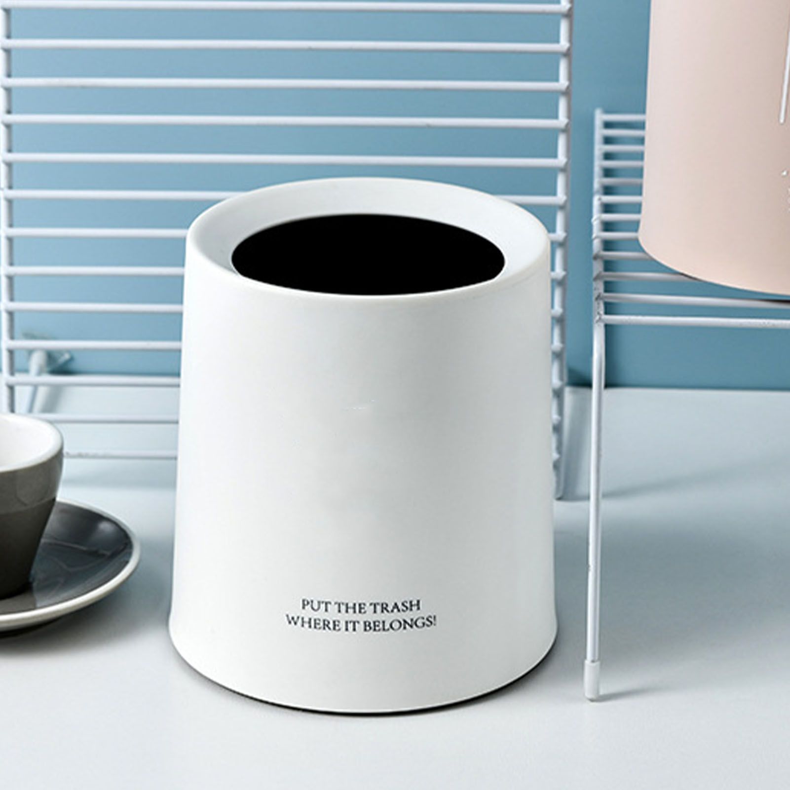 Desktop Trash Can Animal Pattern Cute Portable Mini Waste Basket for Study view 9