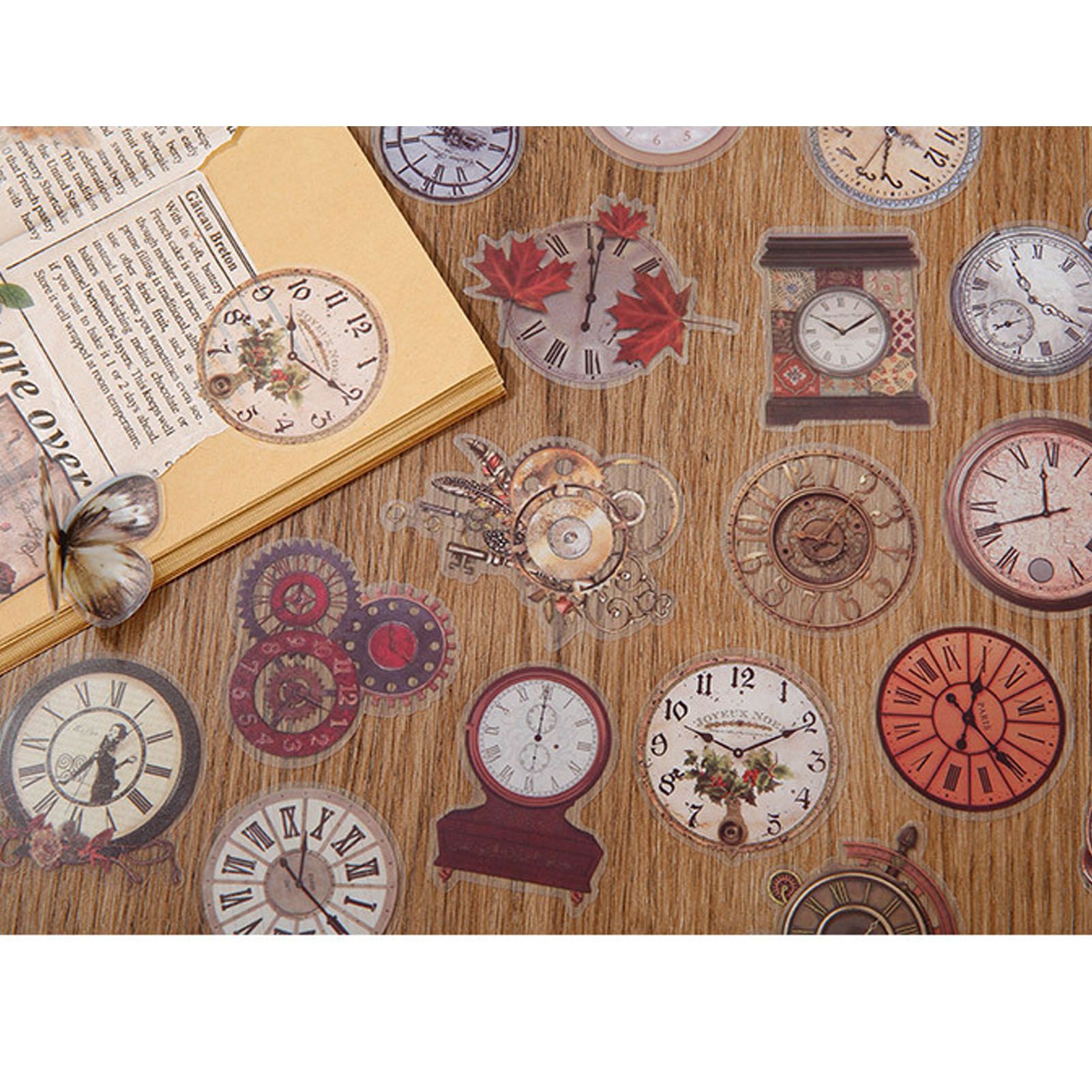 40pcs Vintage Romantic Stickers Quicksand Series PET Delicate Patterns view 3