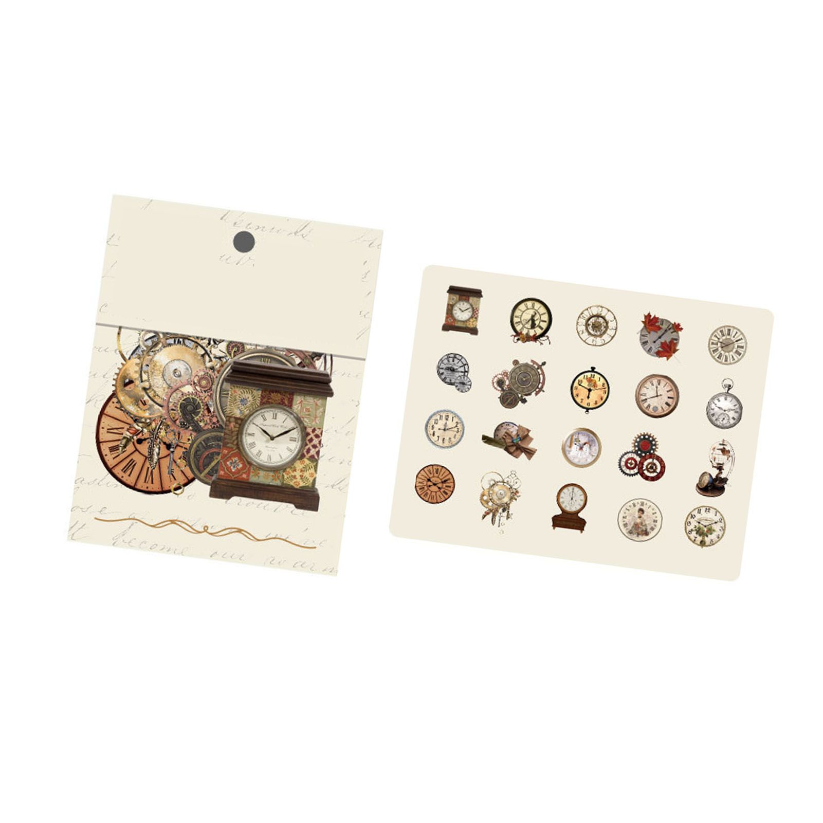 40pcs Vintage Romantic Stickers Quicksand Series PET Delicate Patterns view 4