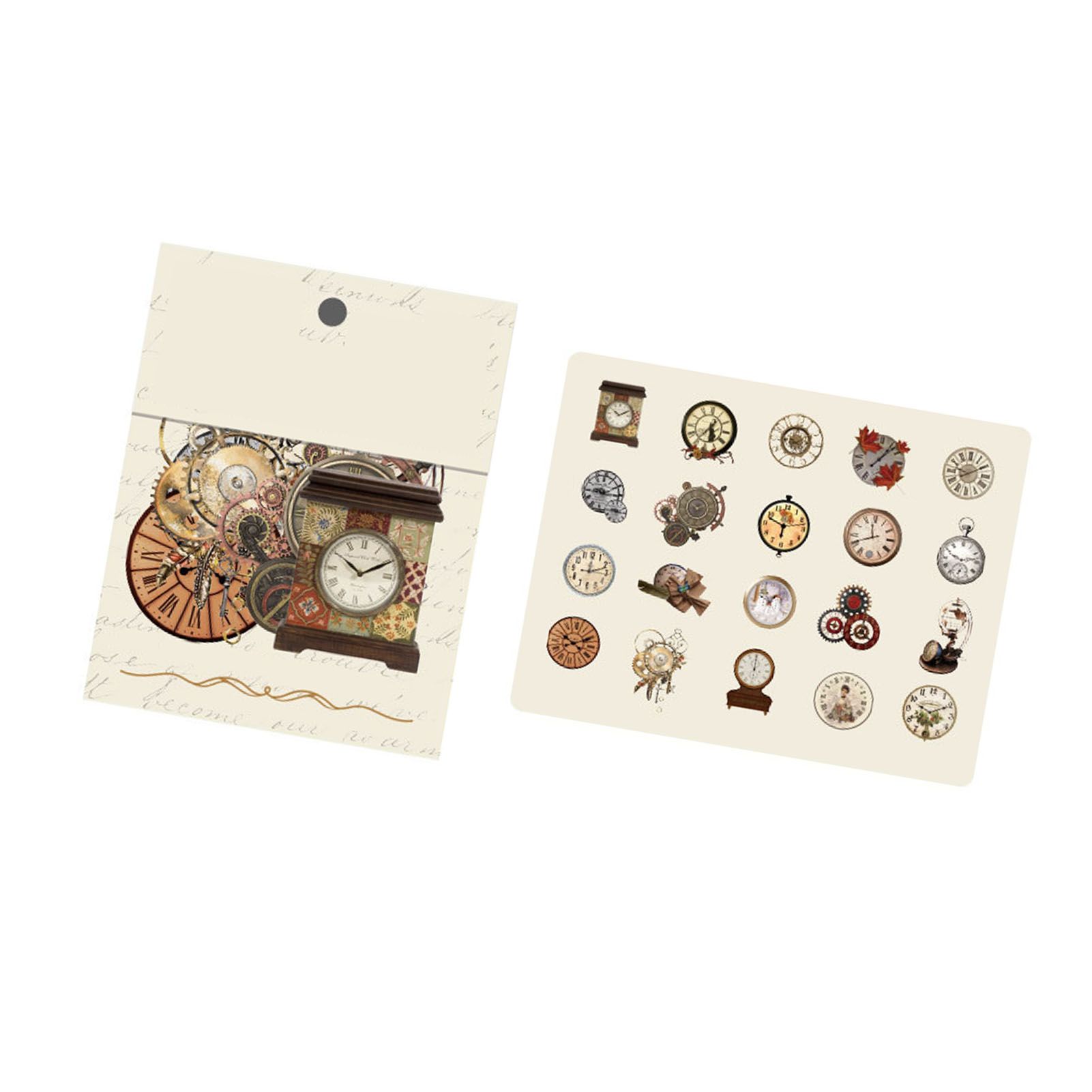 40pcs Vintage Romantic Stickers Quicksand Series PET Delicate Patterns view 6