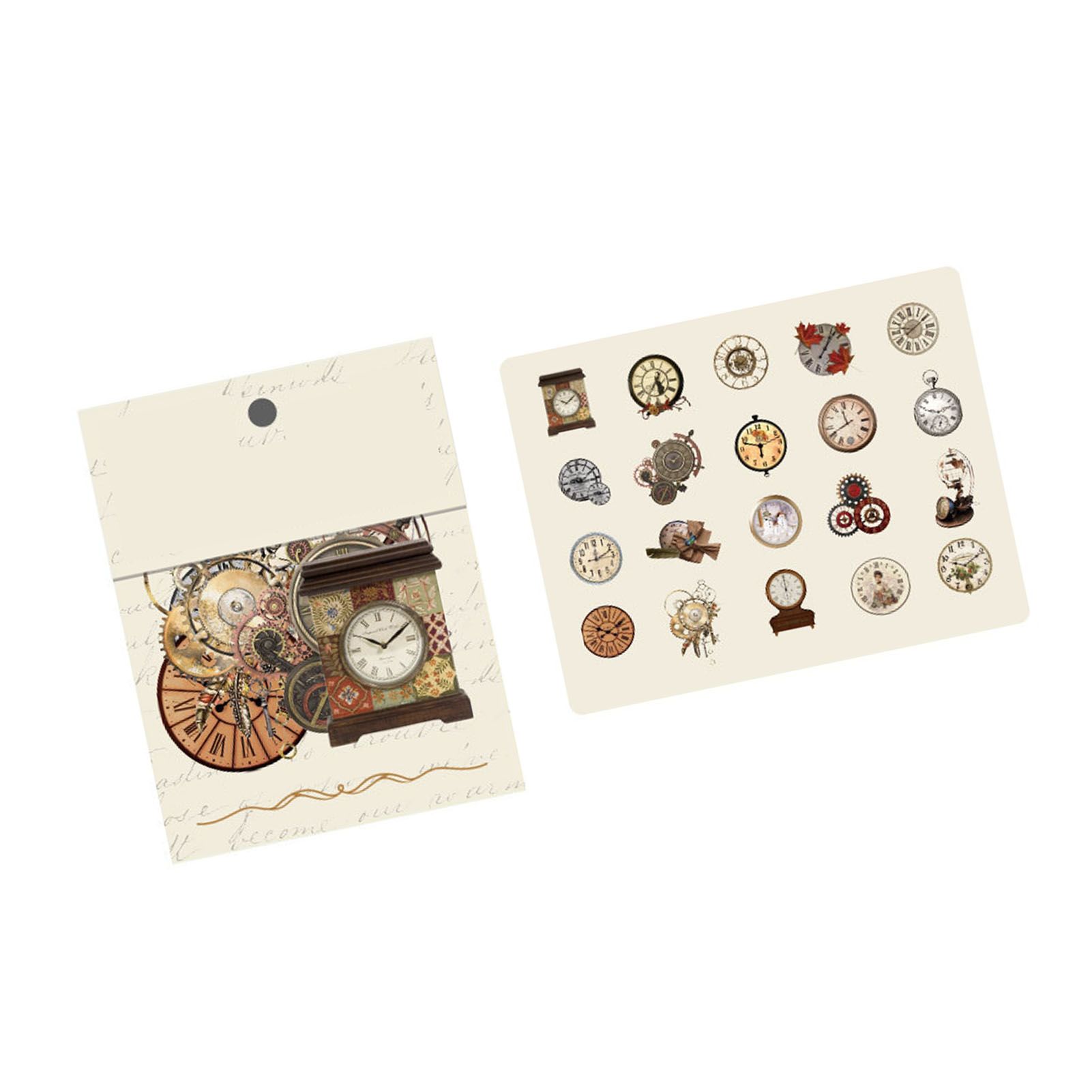 40pcs Vintage Romantic Stickers Quicksand Series PET Delicate Patterns view 7