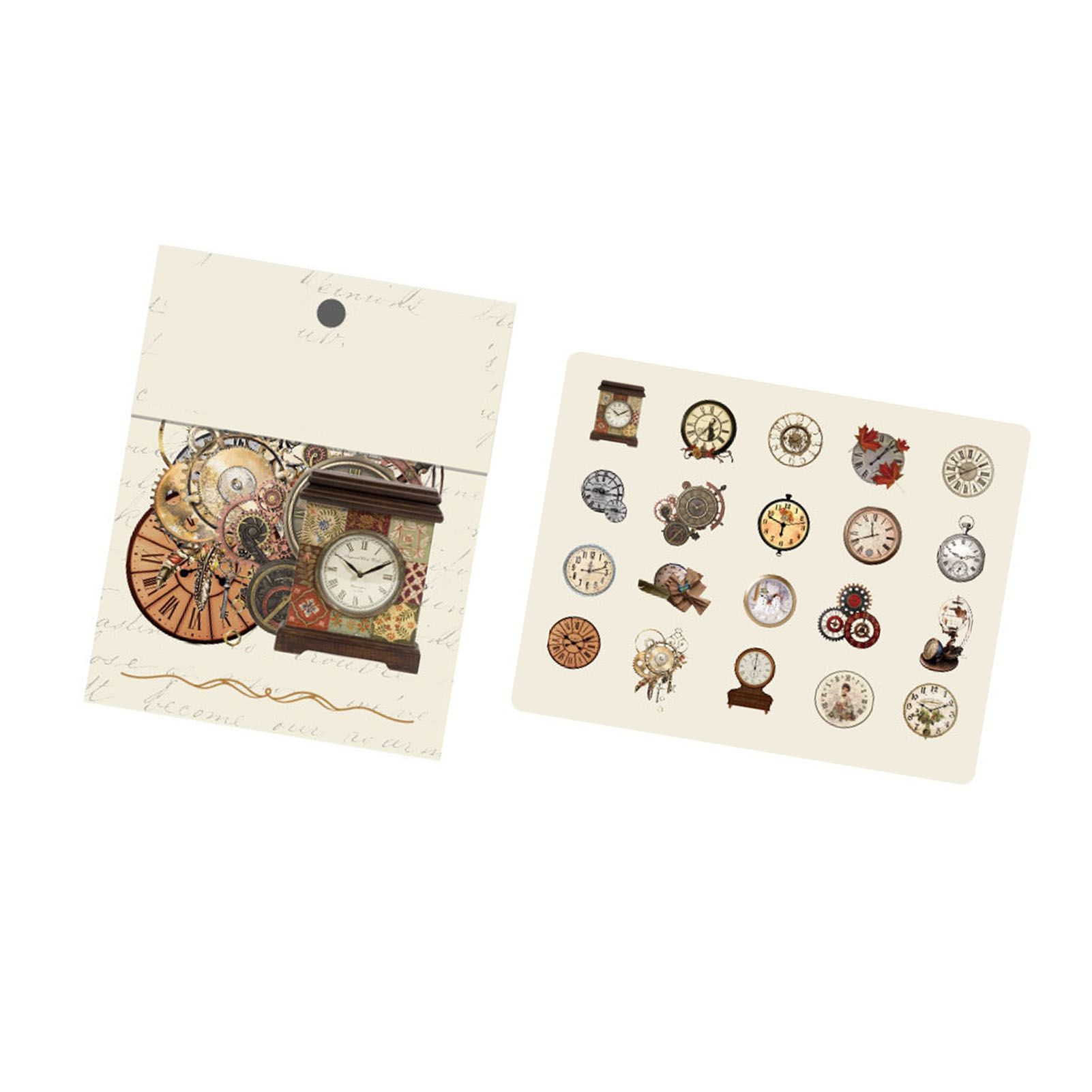 40pcs Vintage Romantic Stickers Quicksand Series PET Delicate Patterns view 9